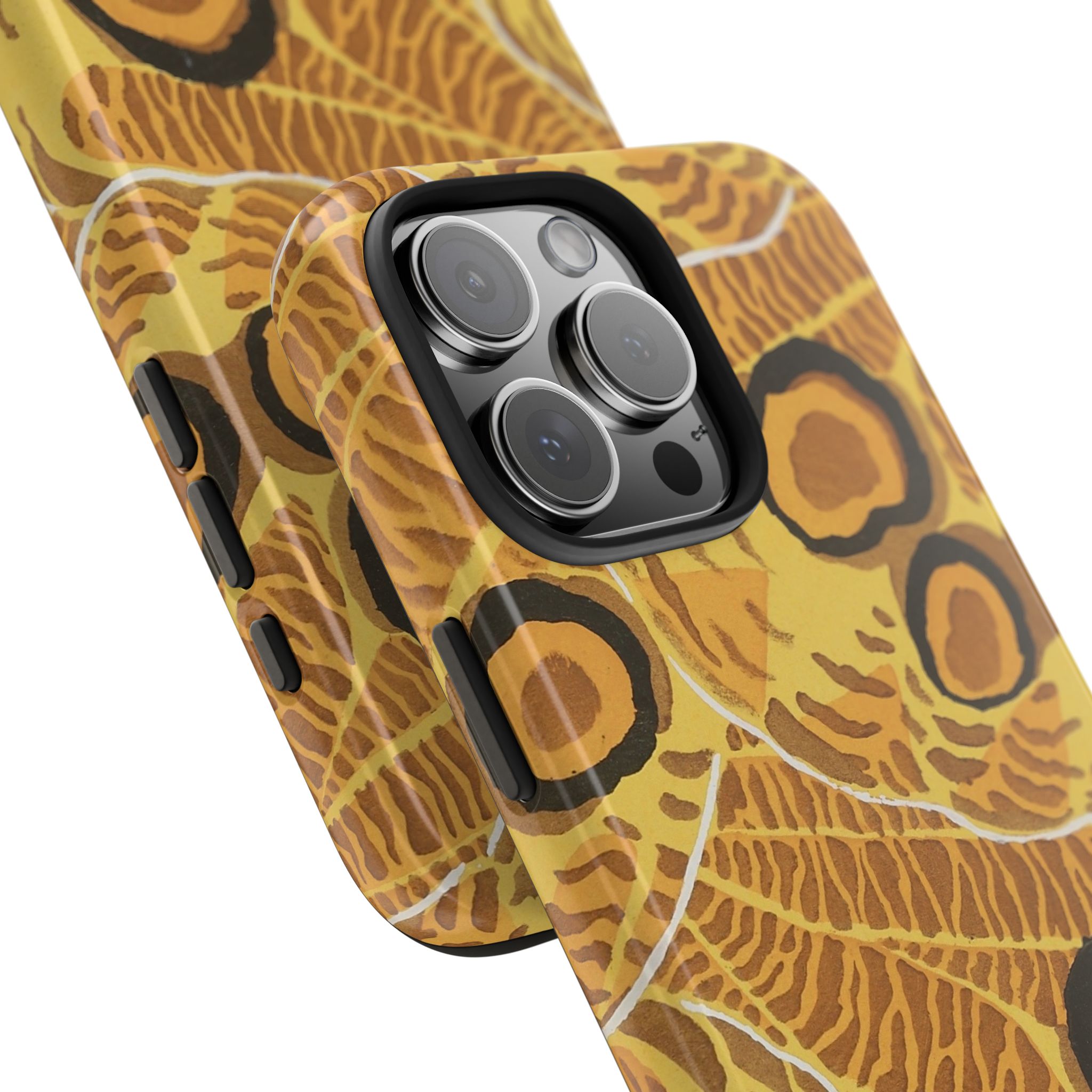 Abstract Spider Web Phone Case - Brown - Image 73