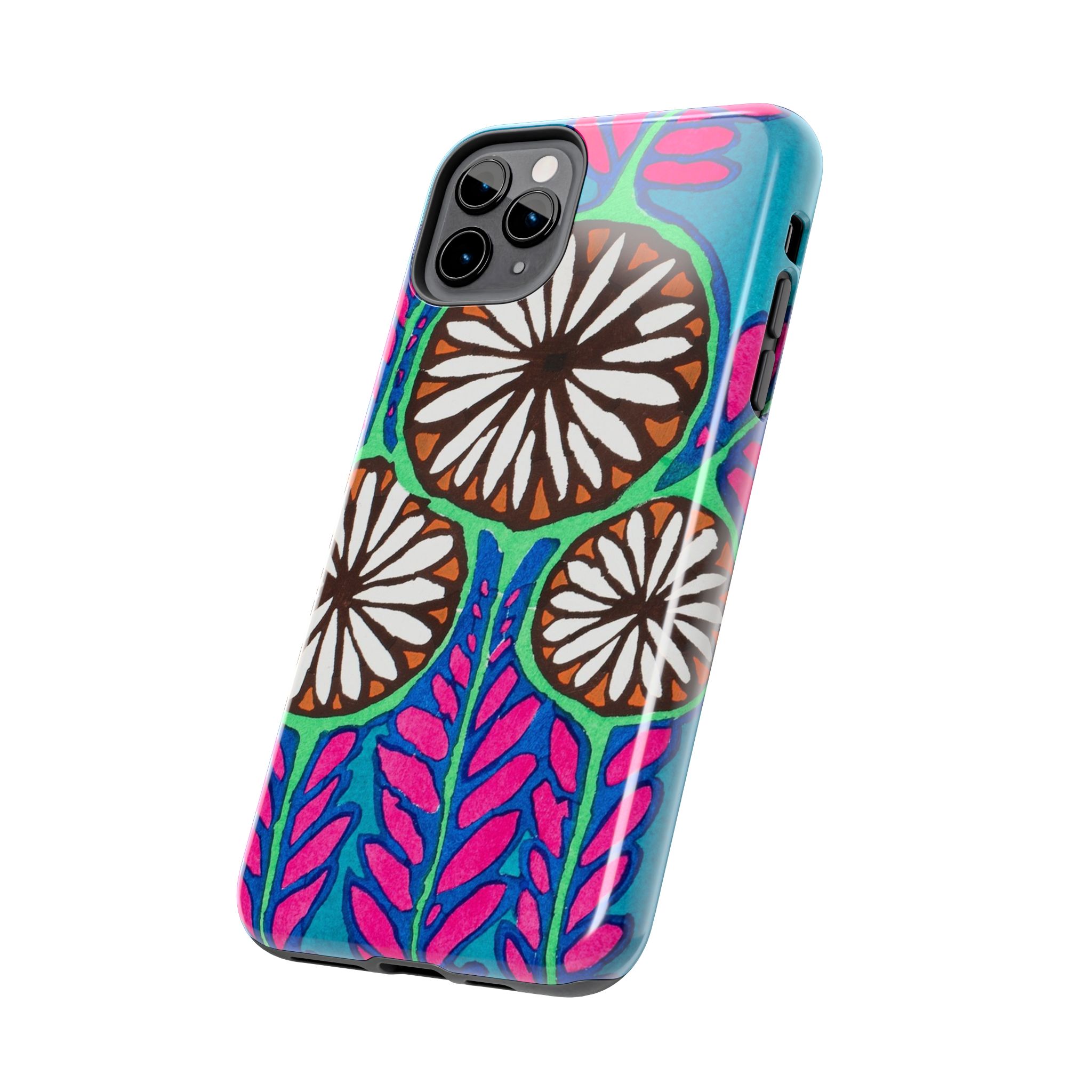 3 Abstract Flowers Phone Case - Image 11