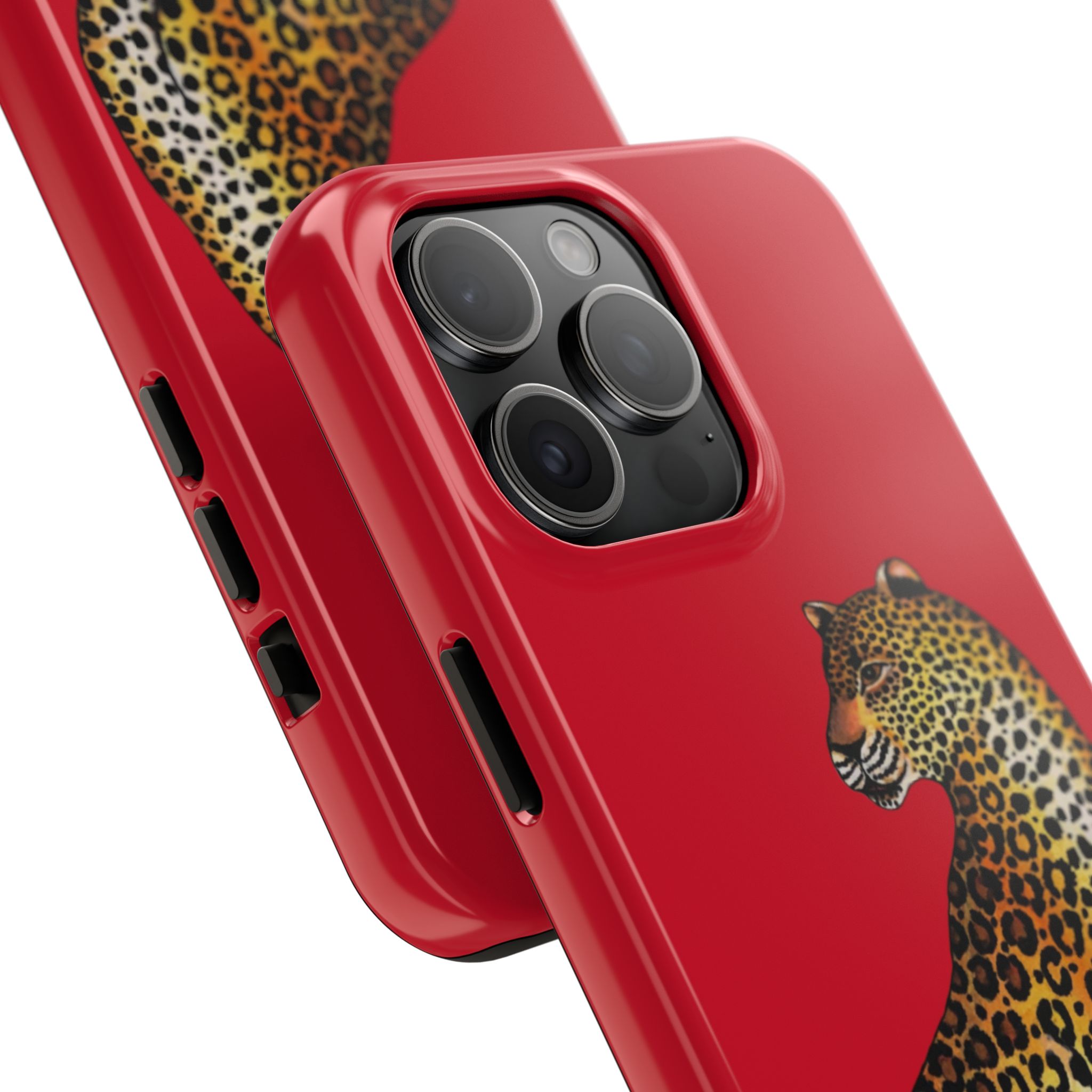 Leopard Phone Case - Red - Image 66