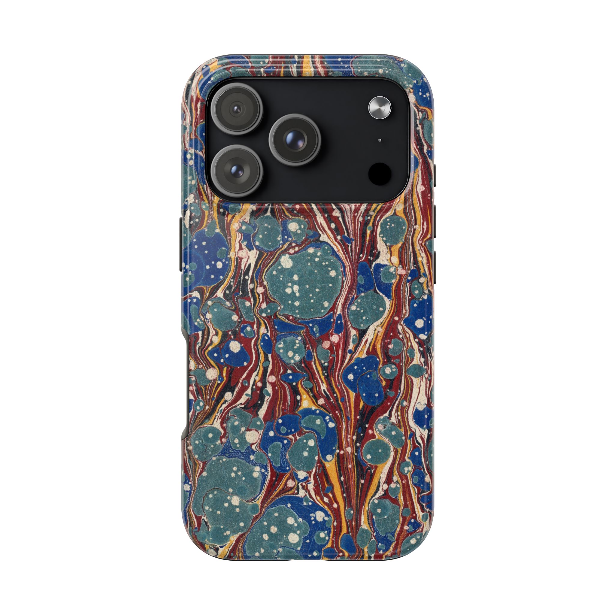 Marbled Phone Case - Dusty Blue & Rust - Image 98