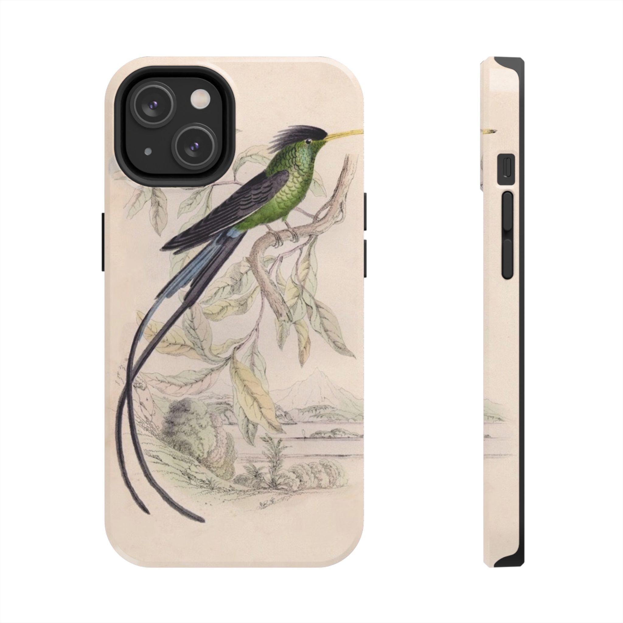 Black Capped Hummingbird Phone Case - Image 41