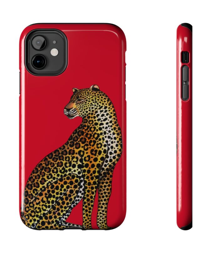 Leopard Phone Case - Red
