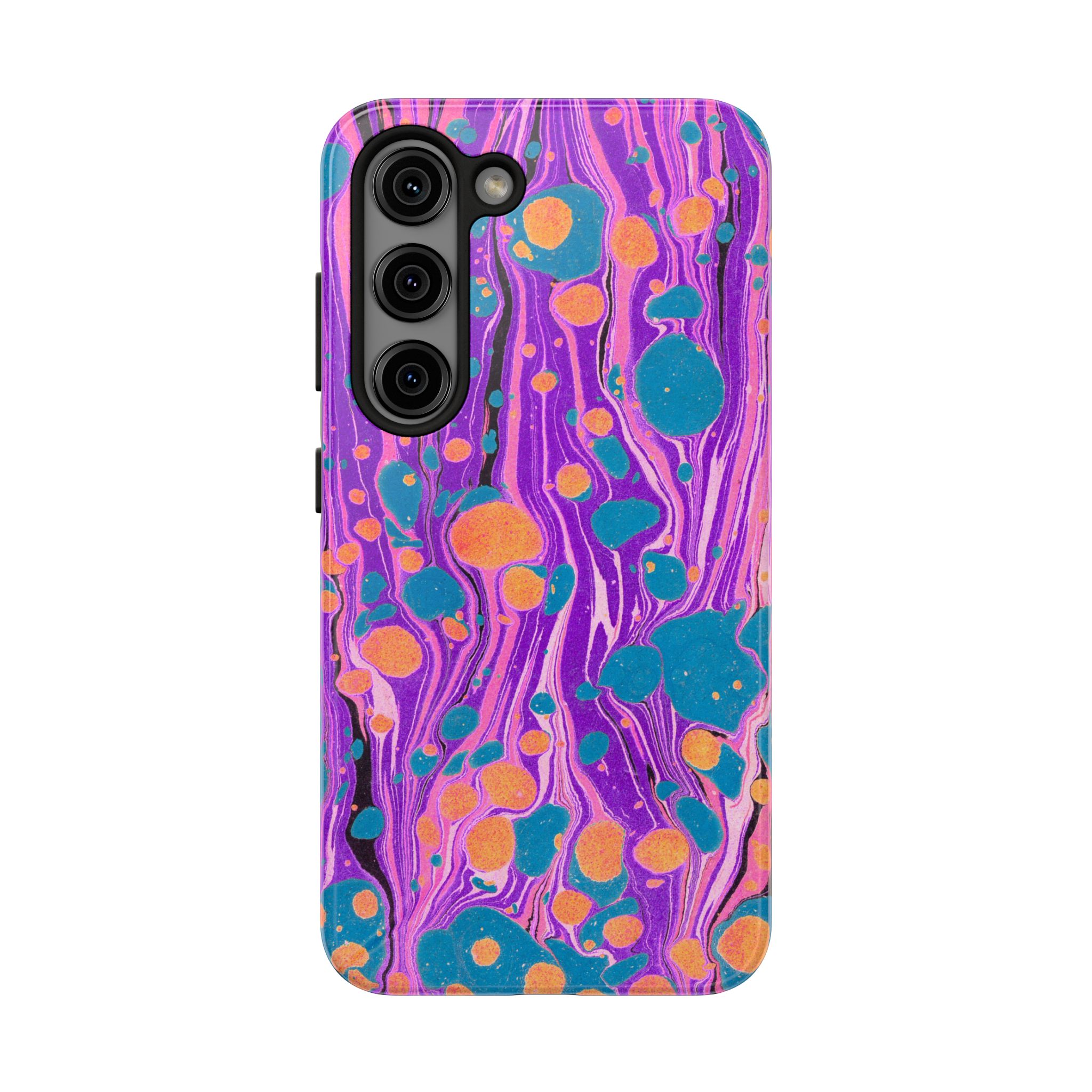 Marbled Phone Case - Purple, Orange & Blue - Image 85
