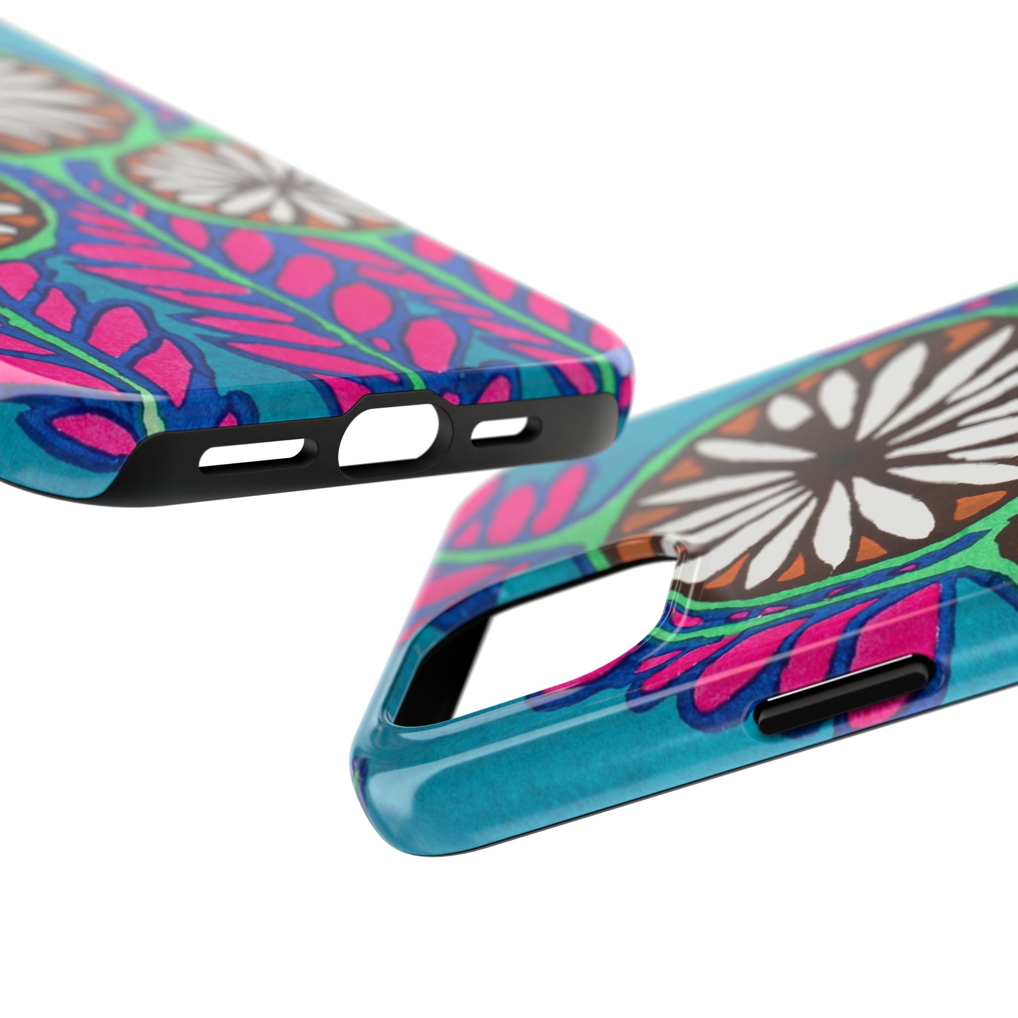 3 Abstract Flowers Phone Case - Image 63