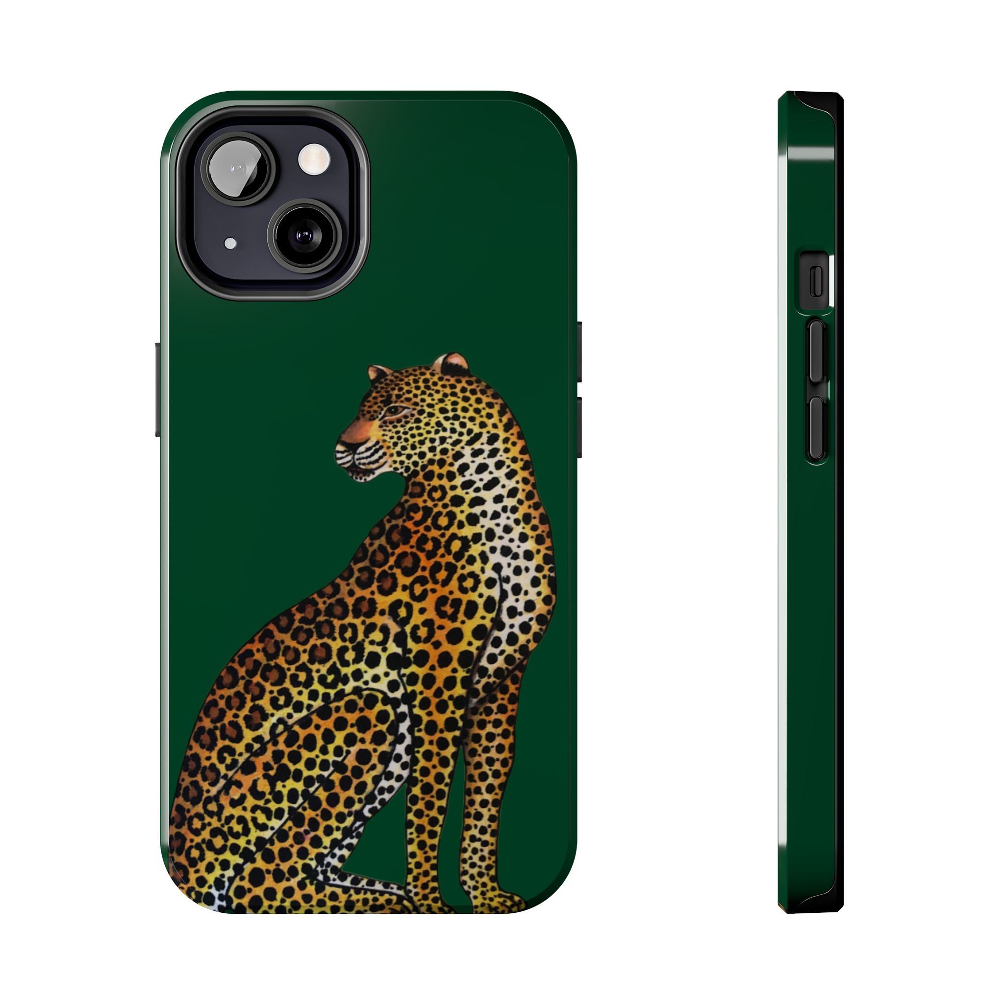 Leopard Phone Case - Racing Green - Image 29