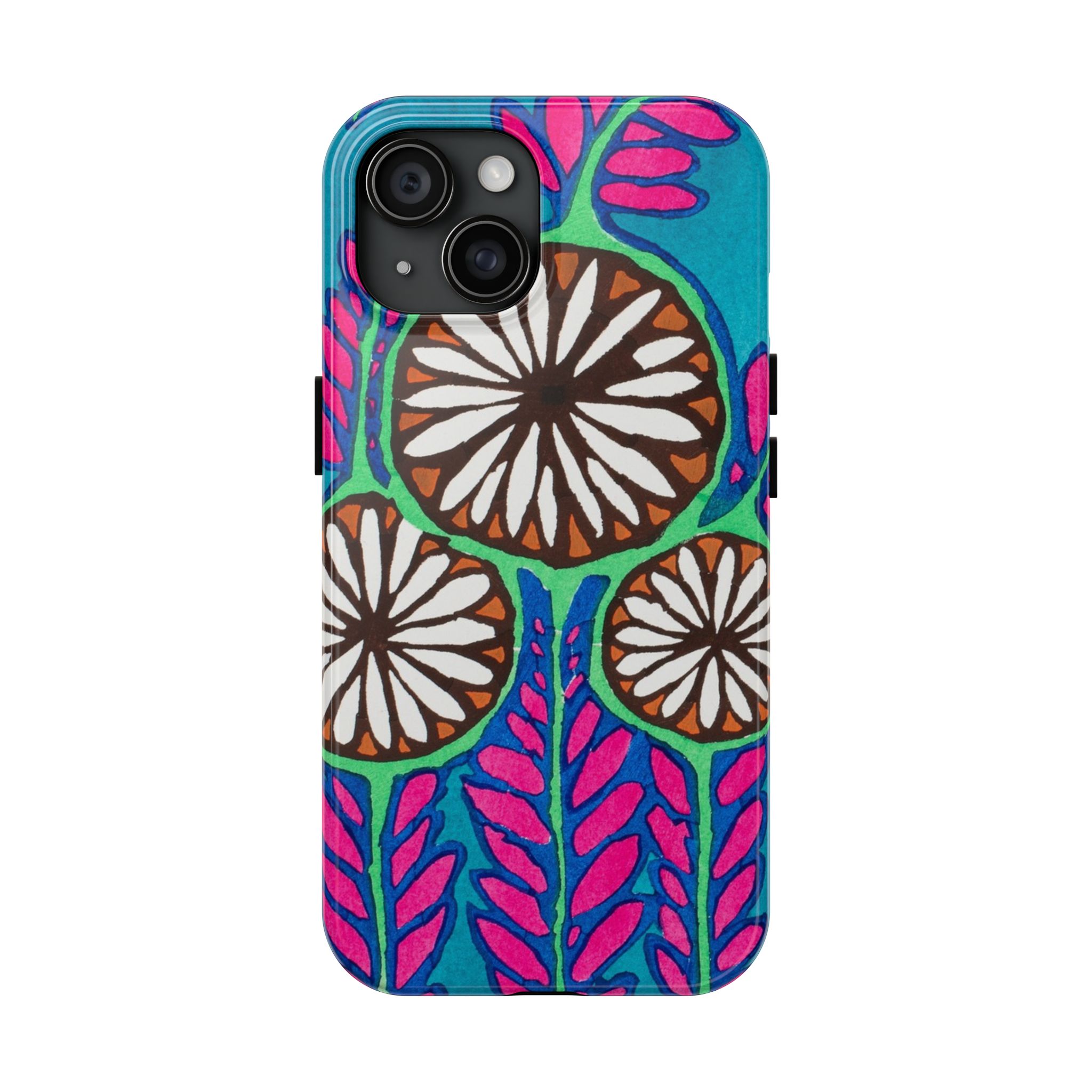 3 Abstract Flowers Phone Case - Image 53