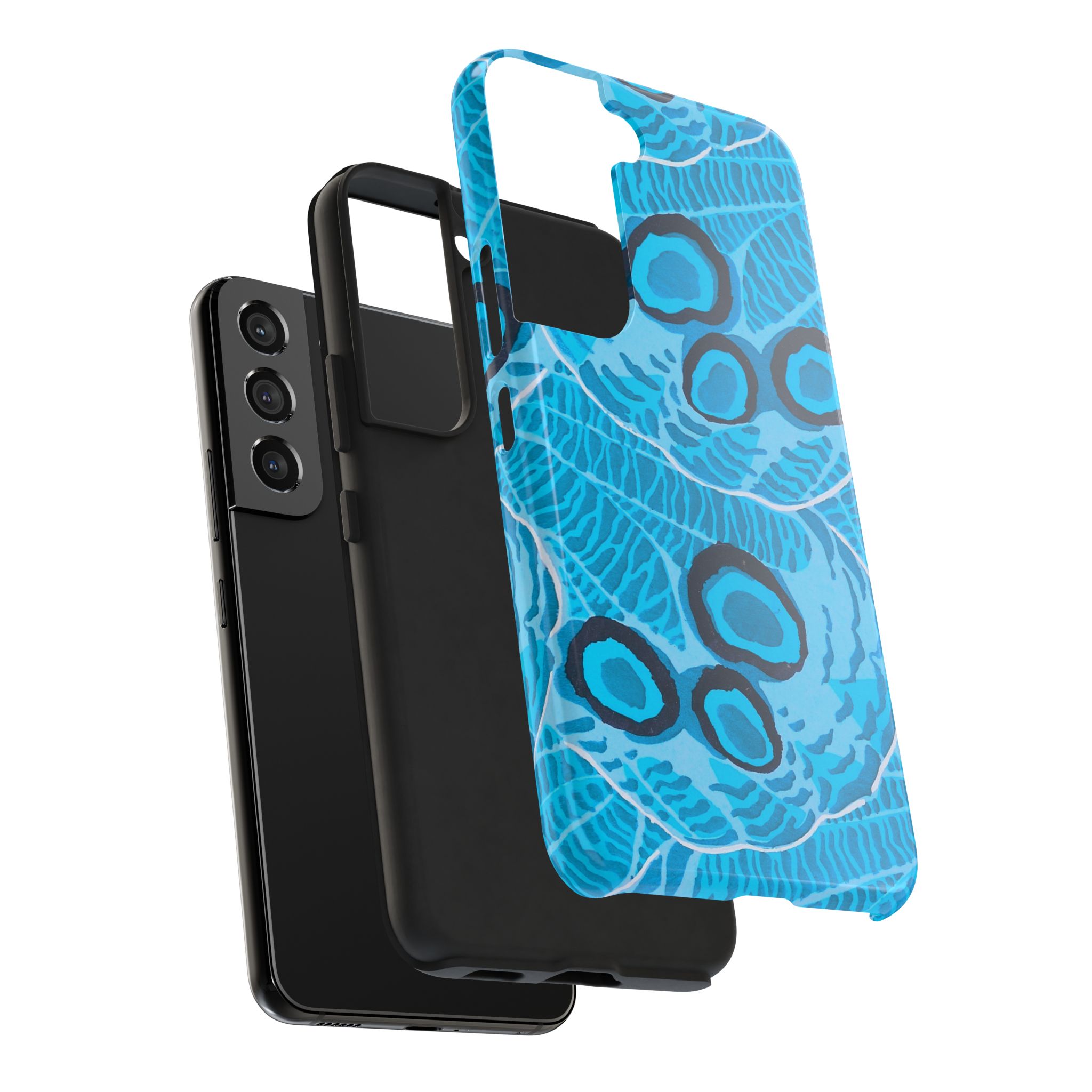 Abstract Spider Web Phone Case - Blue - Image 92