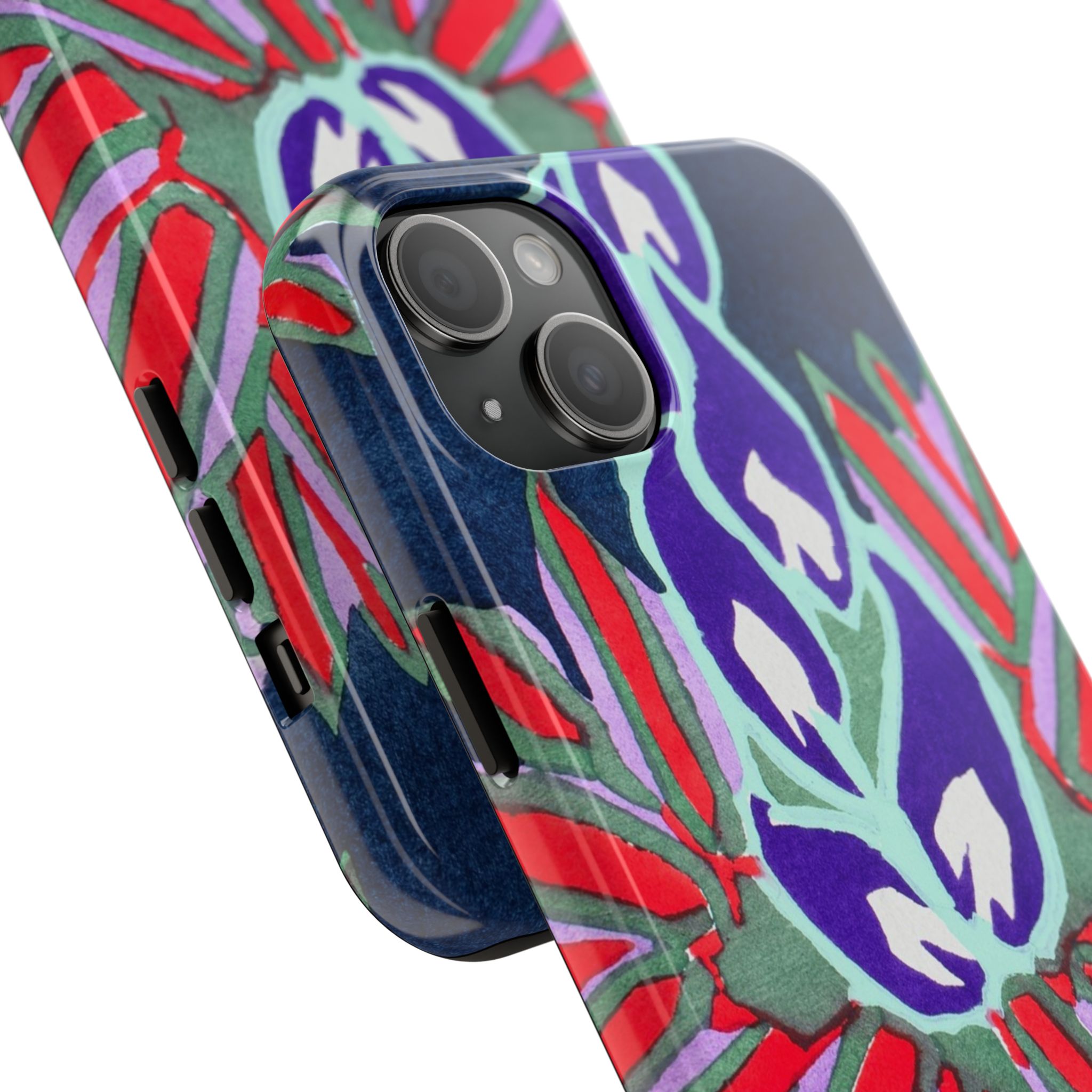 Red & Pink Abstract Phone Case - Image 62