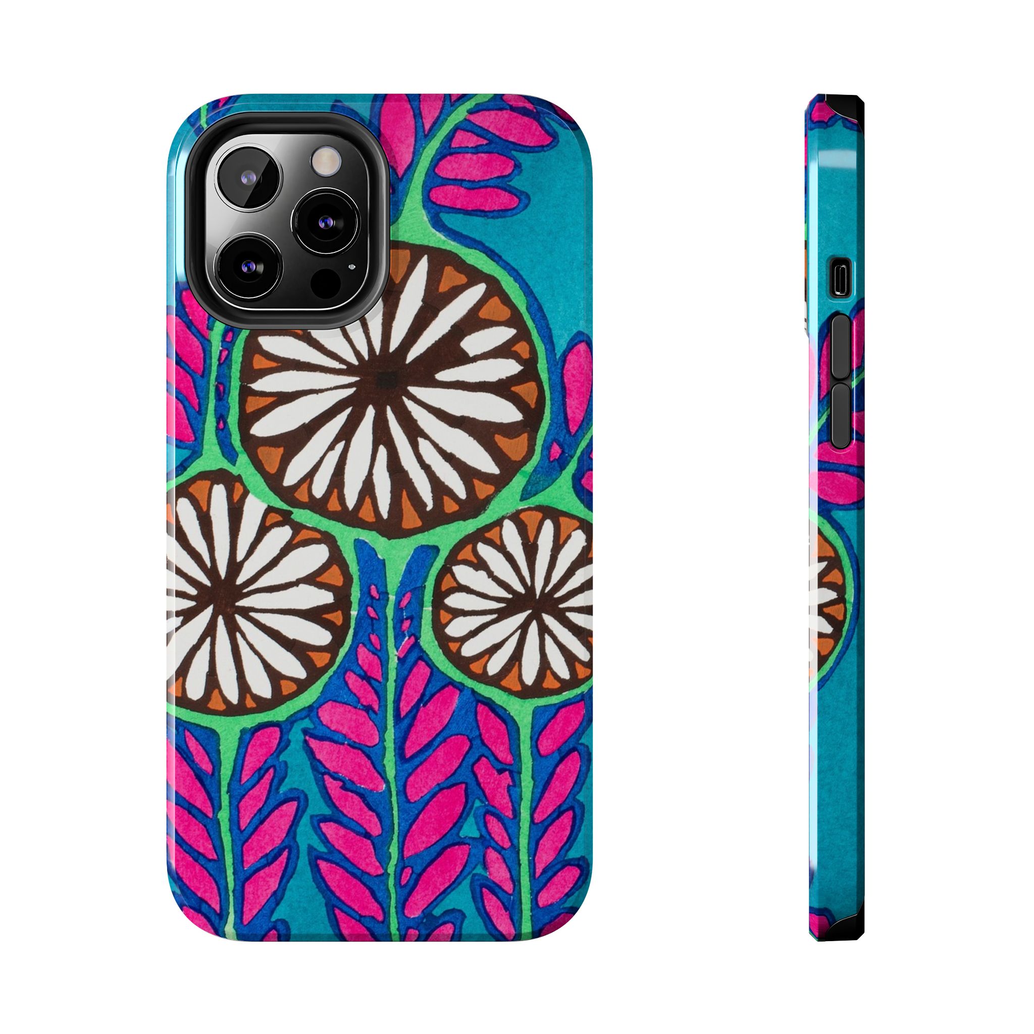 3 Abstract Flowers Phone Case - Image 25