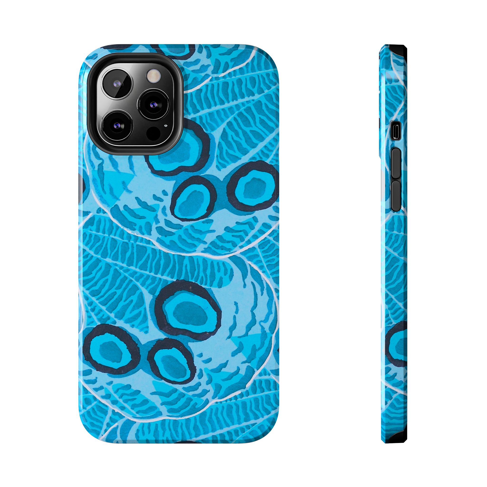 Abstract Spider Web Phone Case - Blue - Image 25