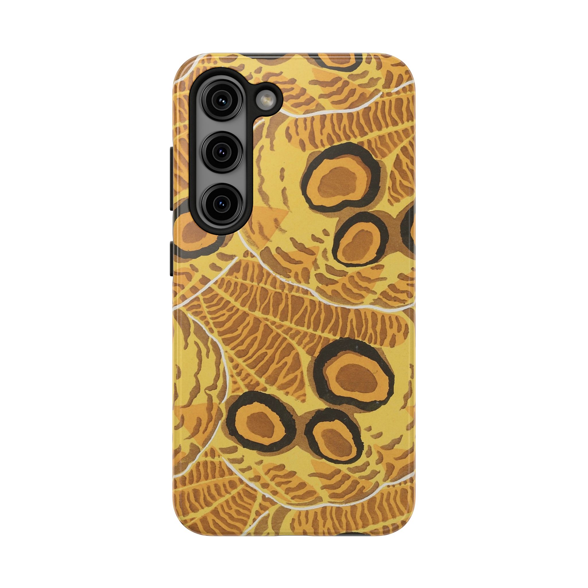 Abstract Spider Web Phone Case - Brown - Image 85