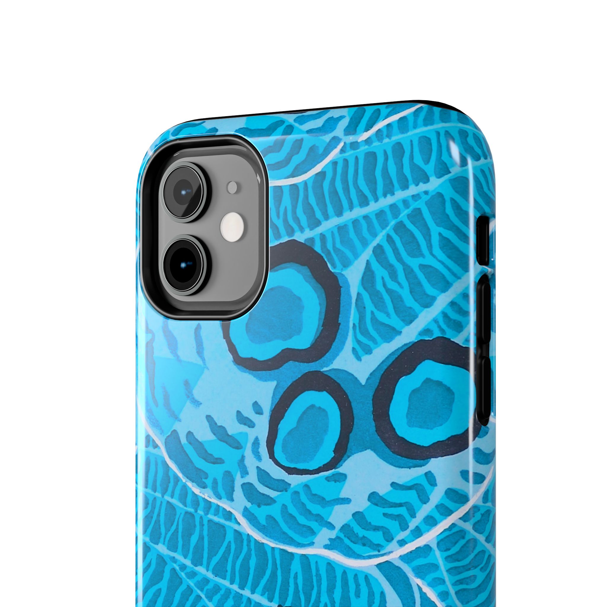 Abstract Spider Web Phone Case - Blue - Image 4
