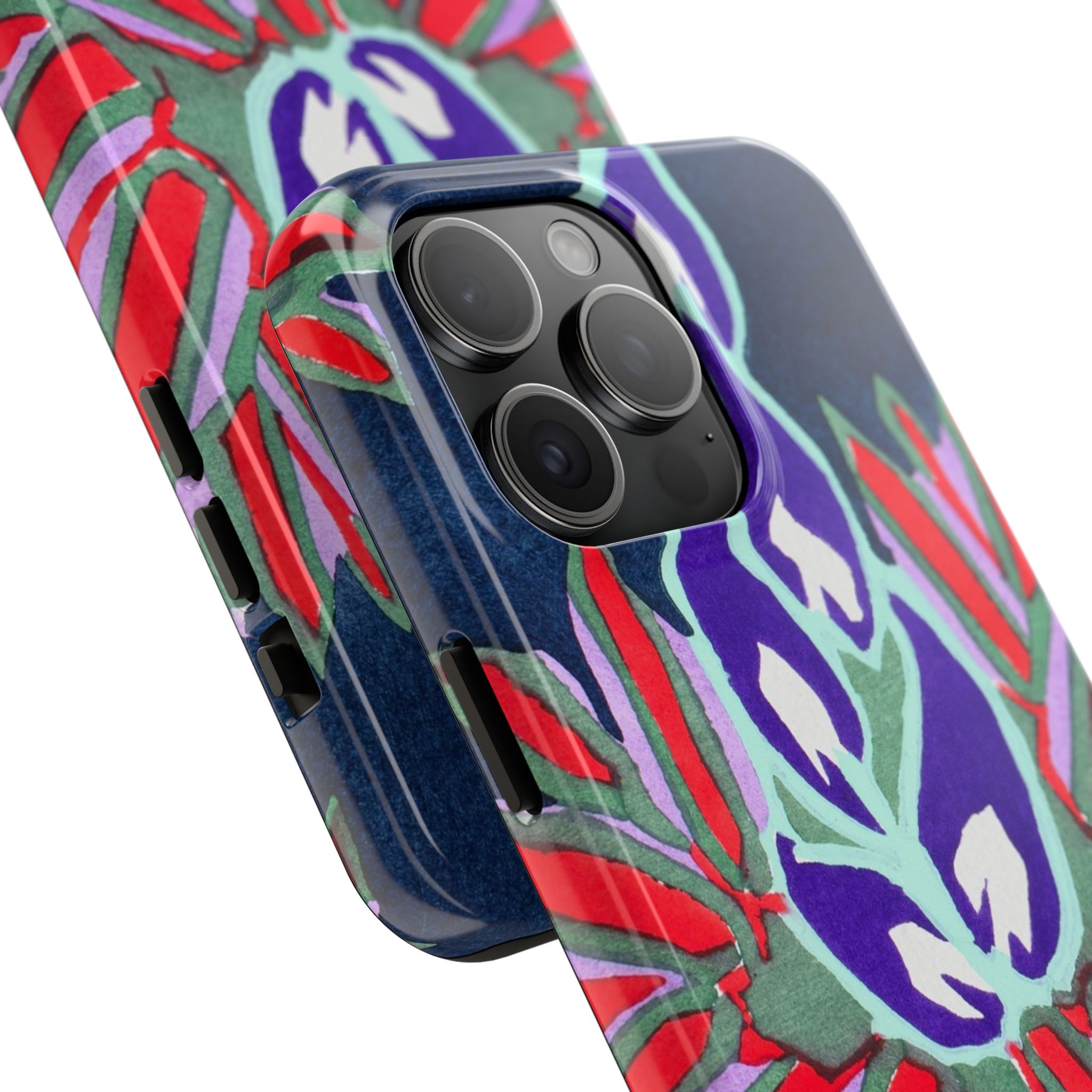 Red & Pink Abstract Phone Case - Image 66