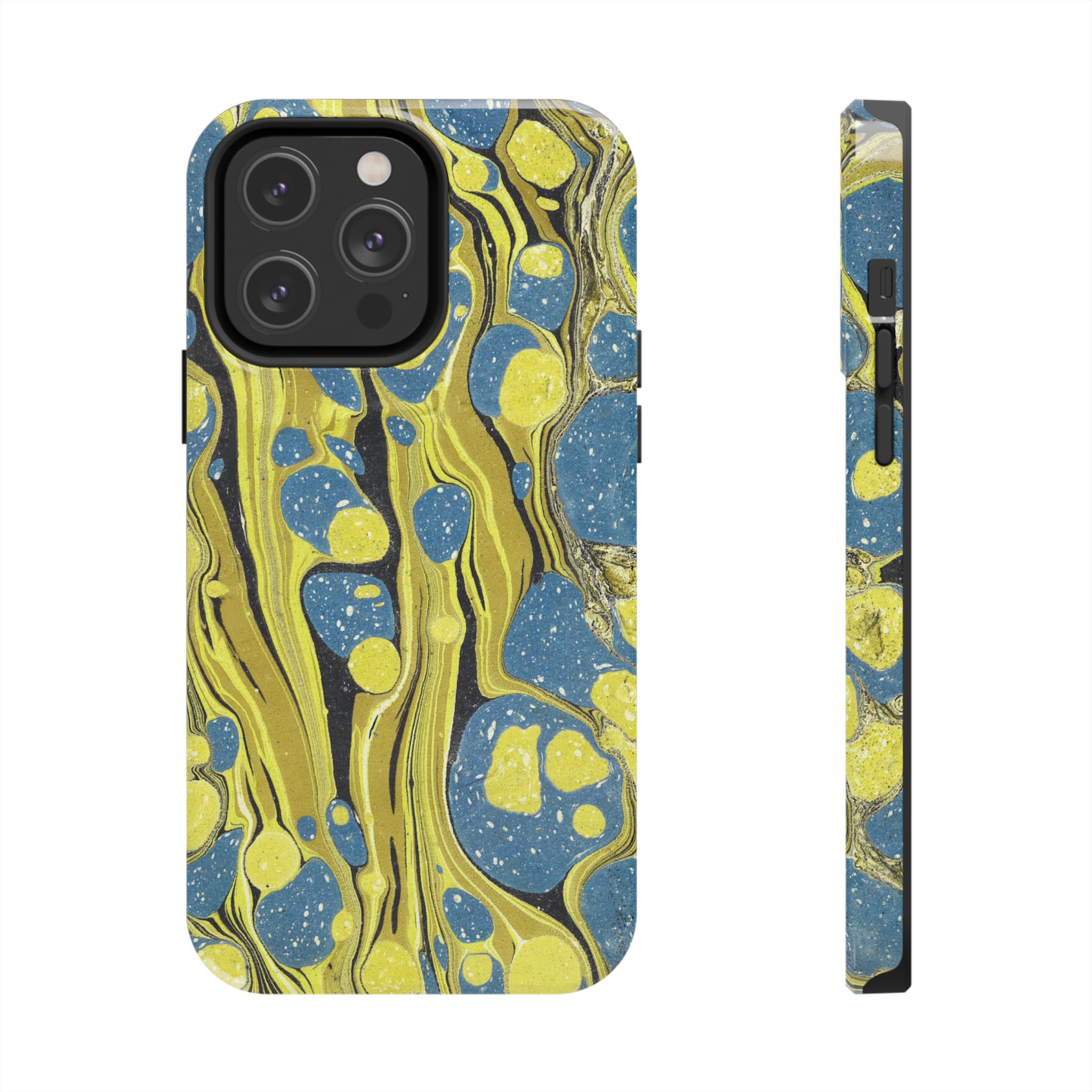 Marbled Phone Case - Citrine and Blue - Image 49