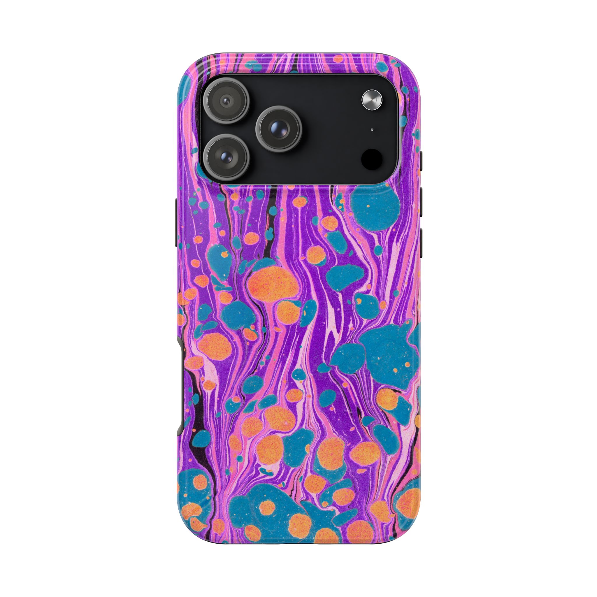 Marbled Phone Case - Purple, Orange & Blue - Image 99