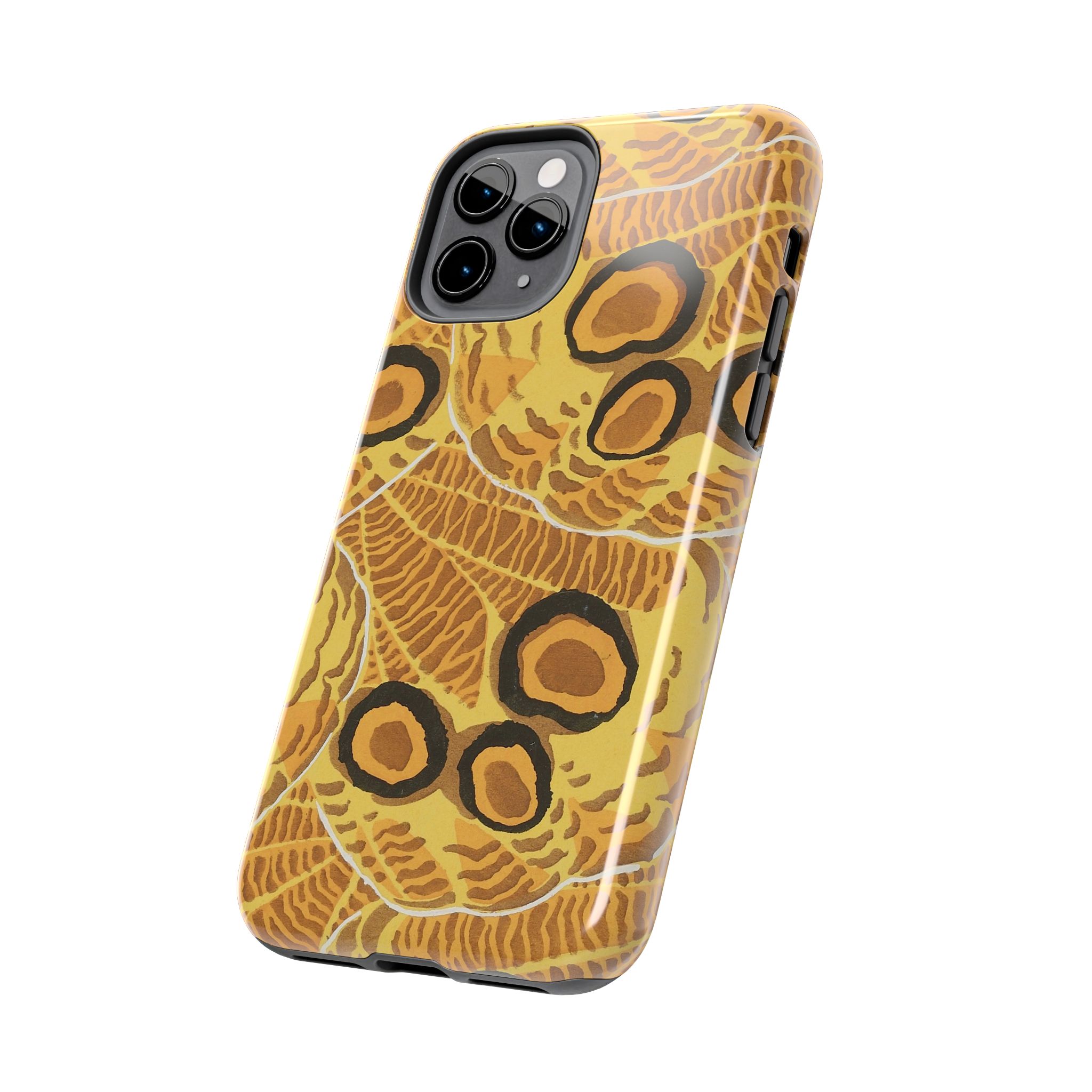 Abstract Spider Web Phone Case - Brown - Image 7