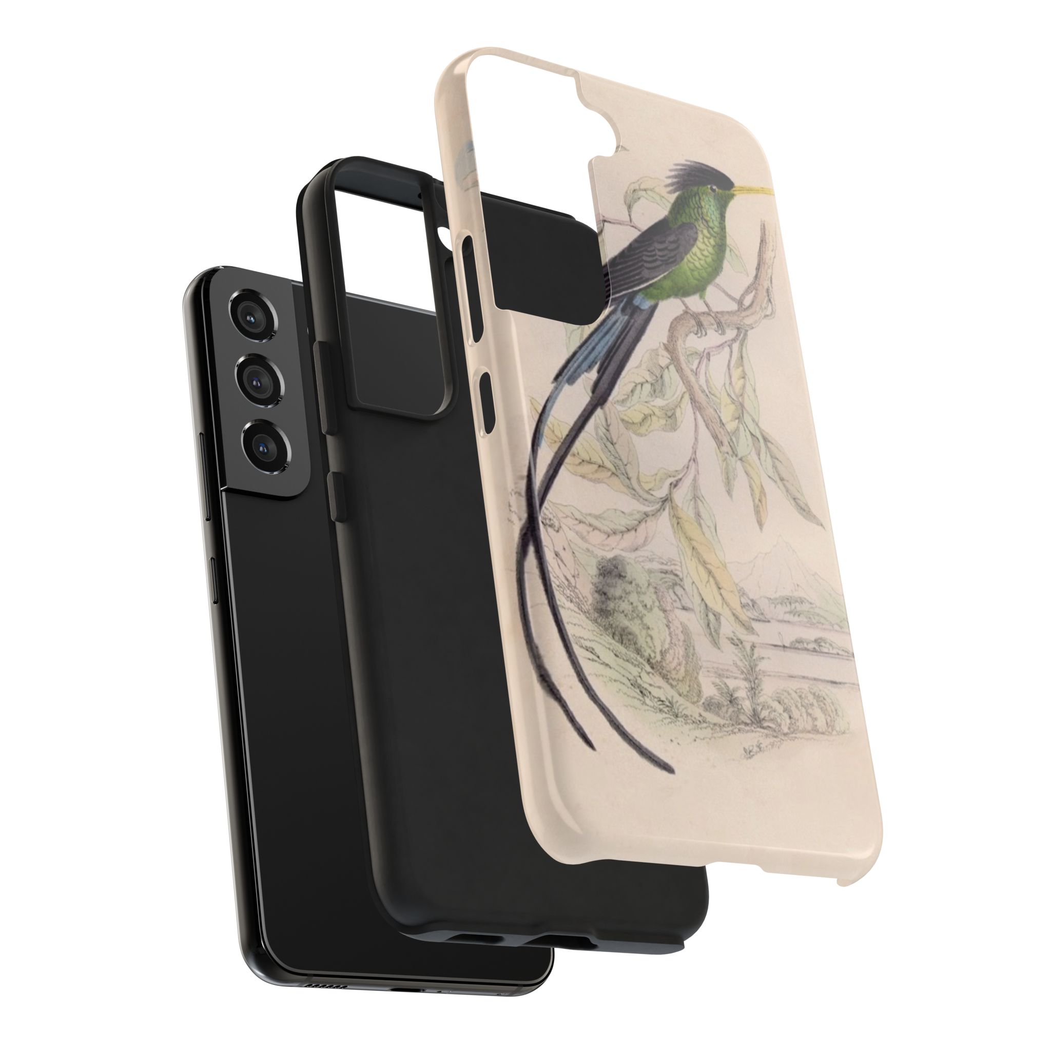 Black Capped Hummingbird Phone Case - Image 70