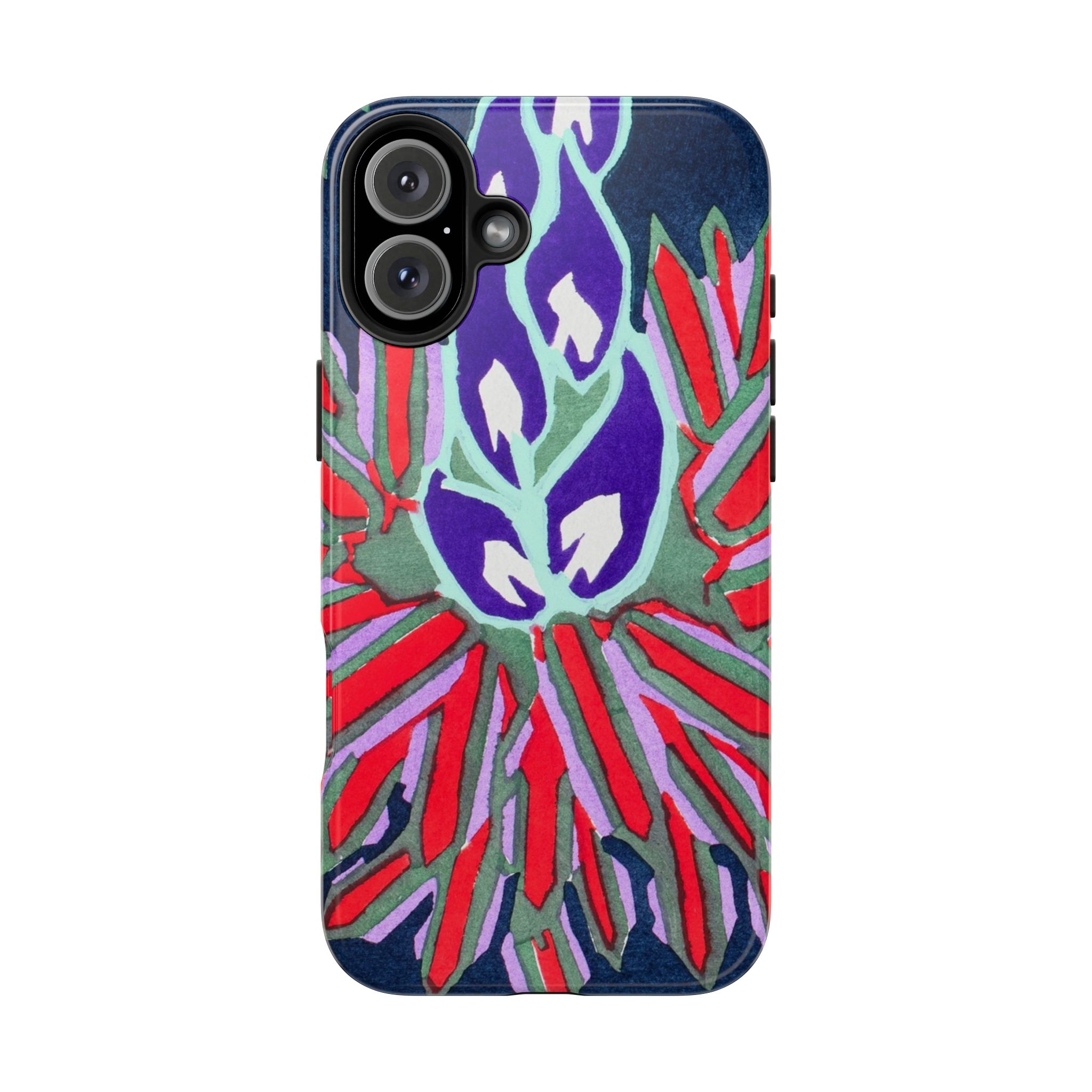 Red & Pink Abstract Phone Case - Image 78