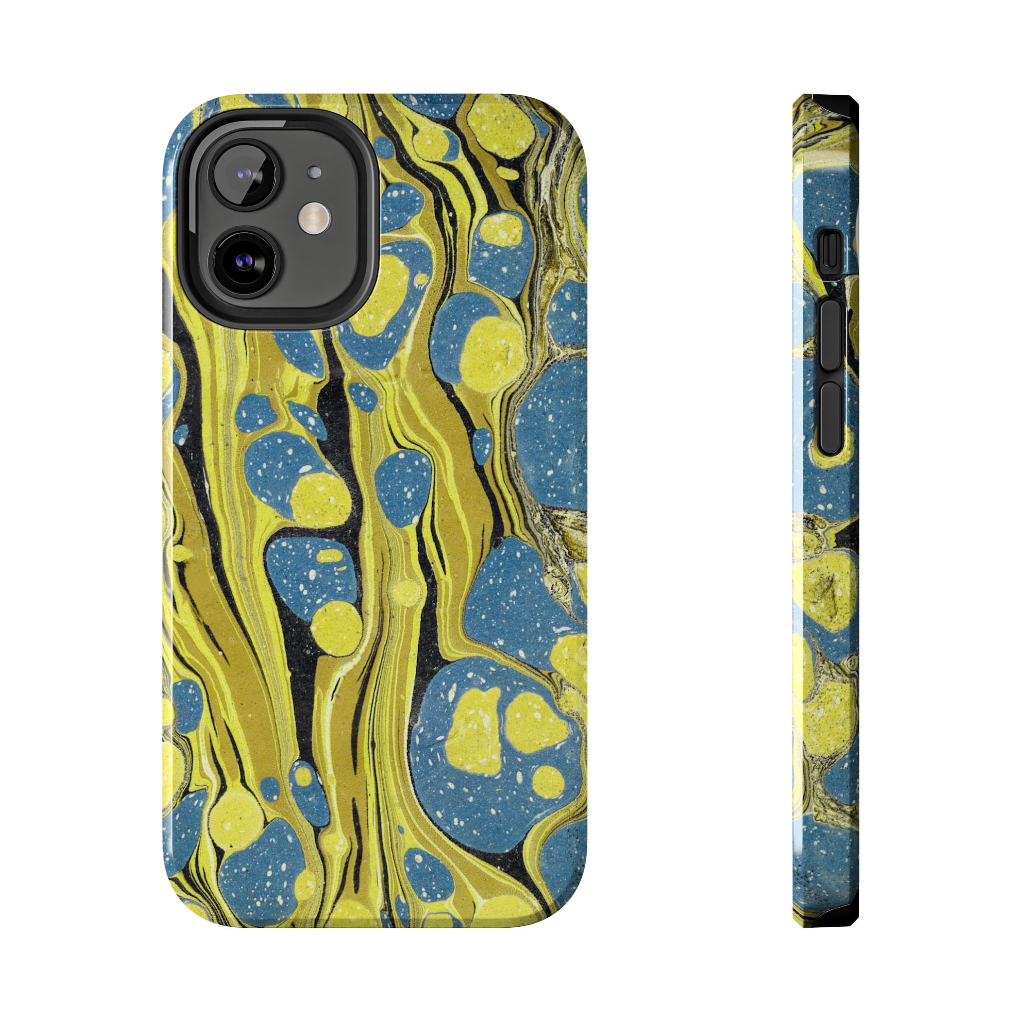 Marbled Phone Case - Citrine and Blue - Image 17