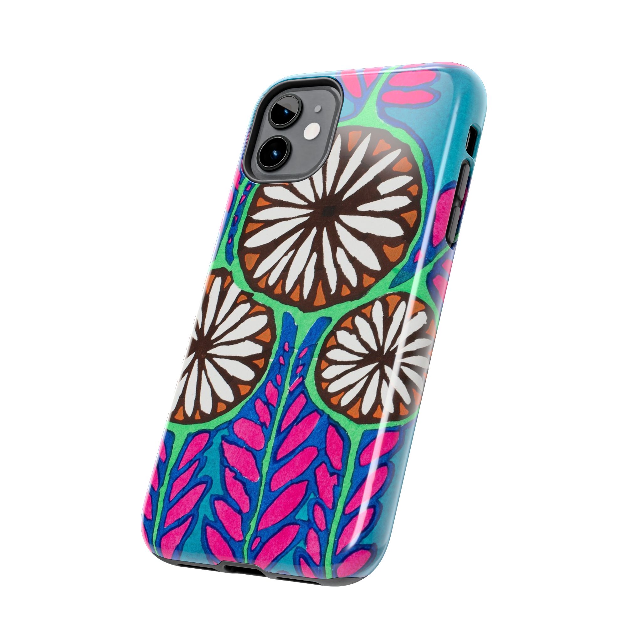 3 Abstract Flowers Phone Case - Image 3