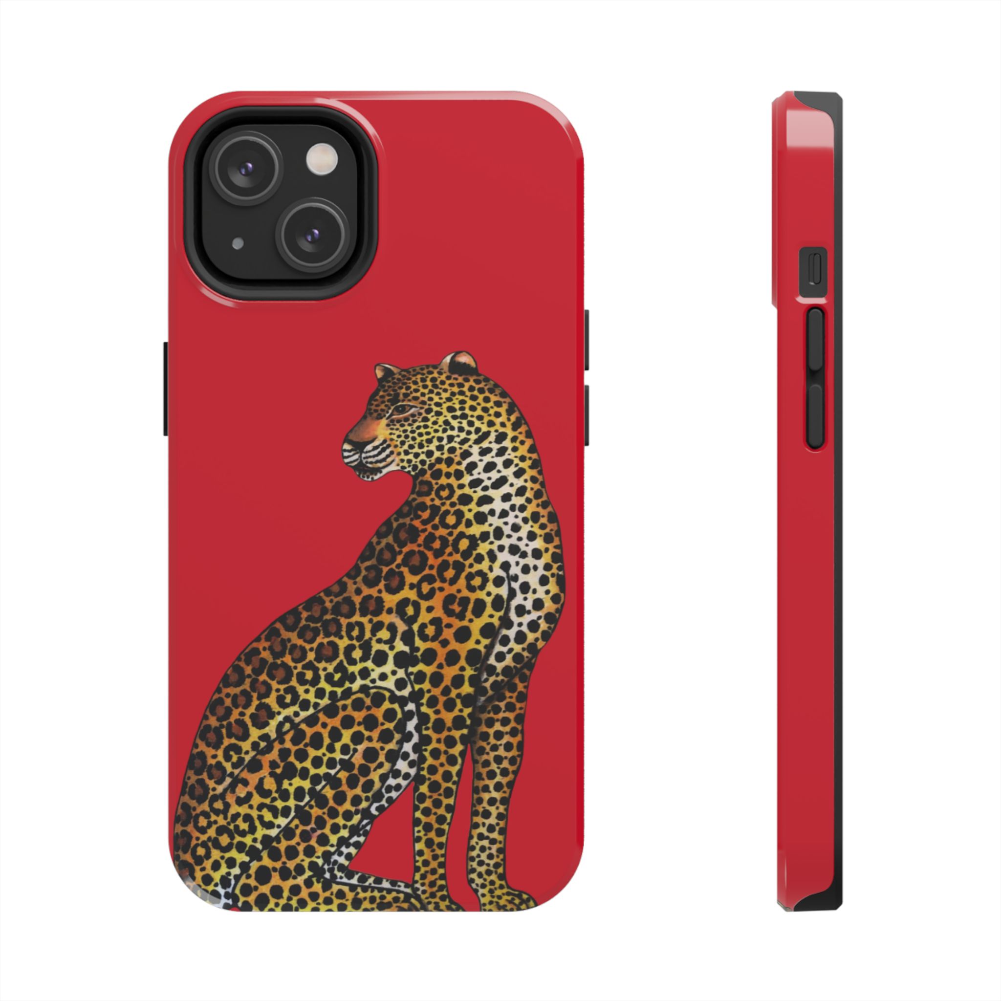 Leopard Phone Case - Red - Image 45
