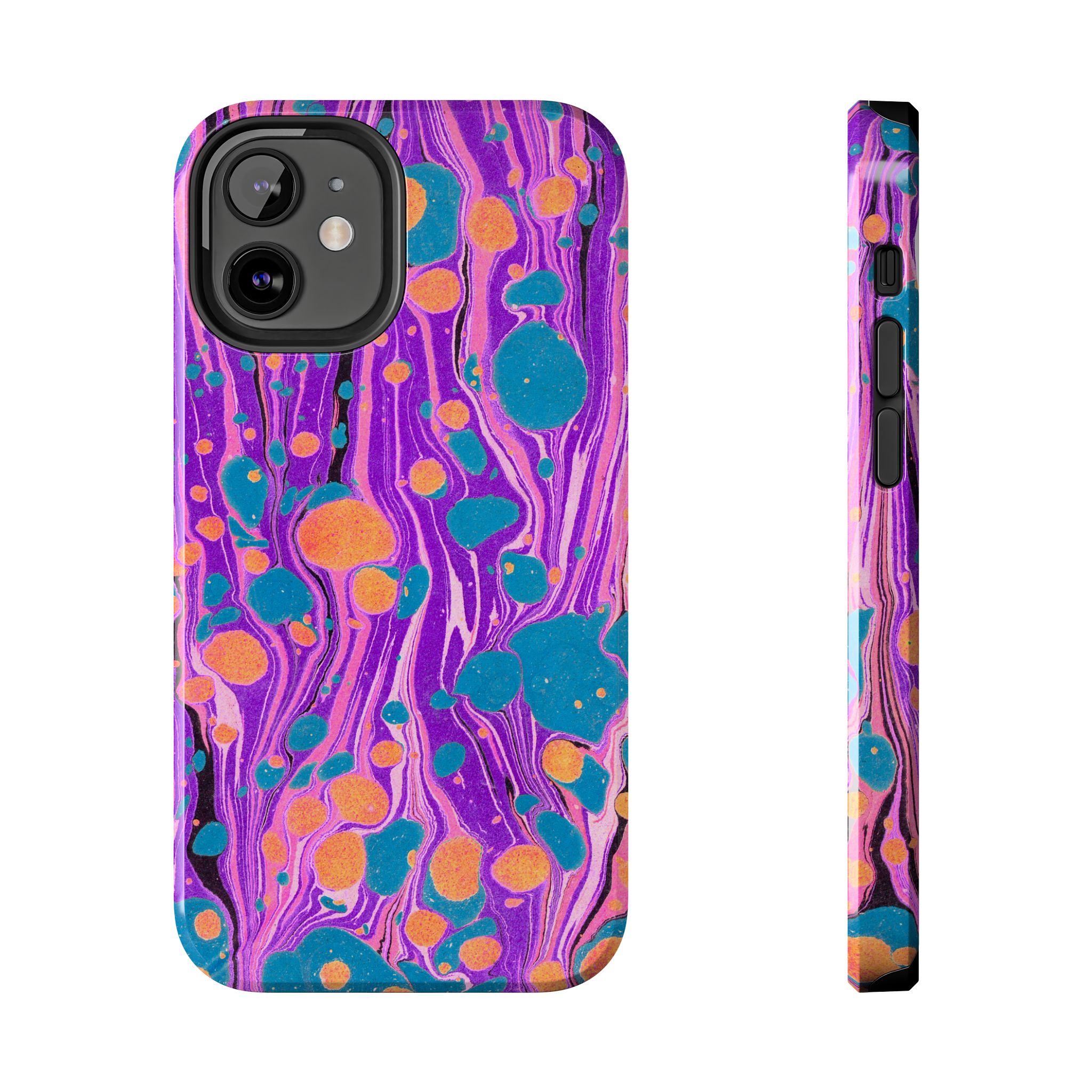 Marbled Phone Case - Purple, Orange & Blue - Image 17