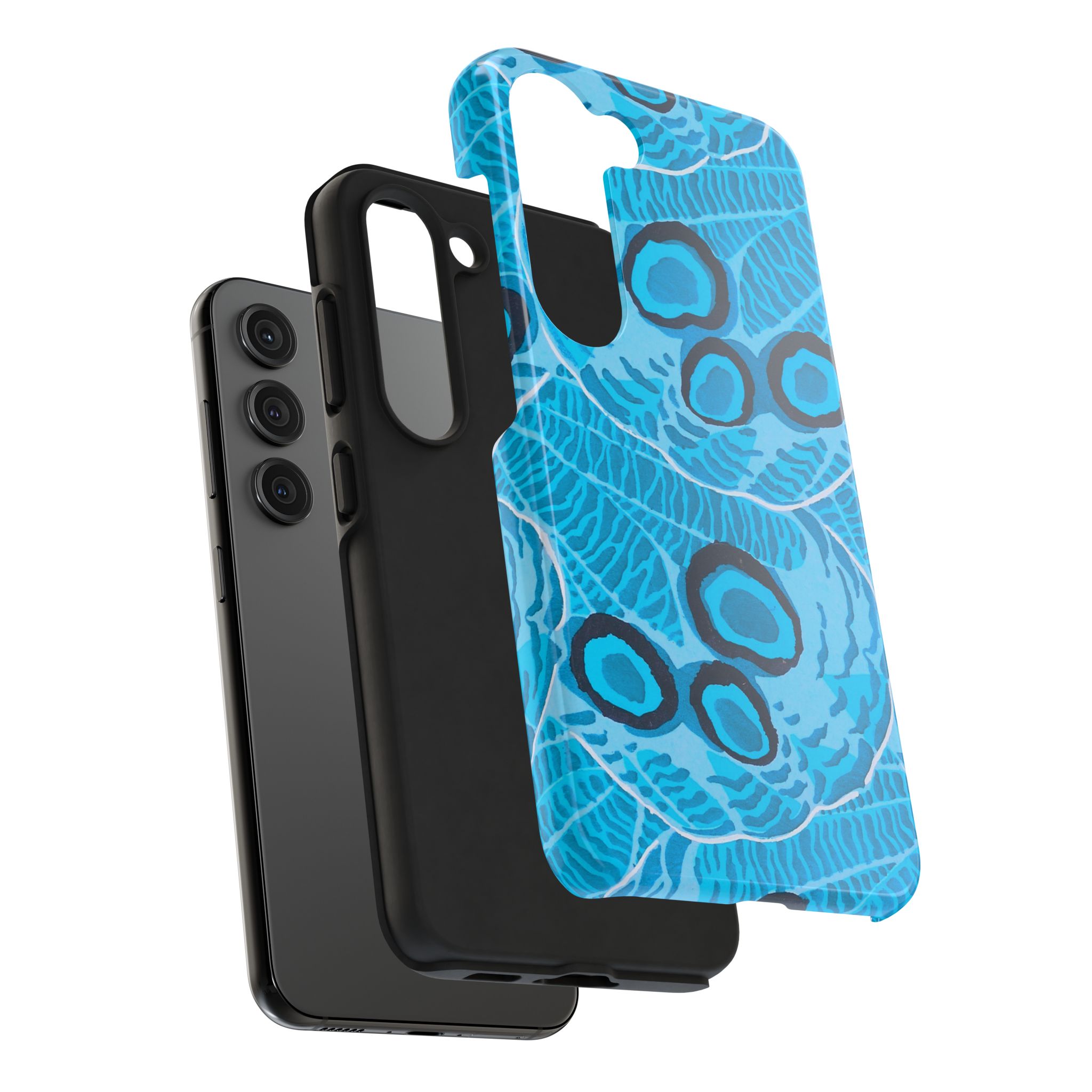 Abstract Spider Web Phone Case - Blue - Image 88