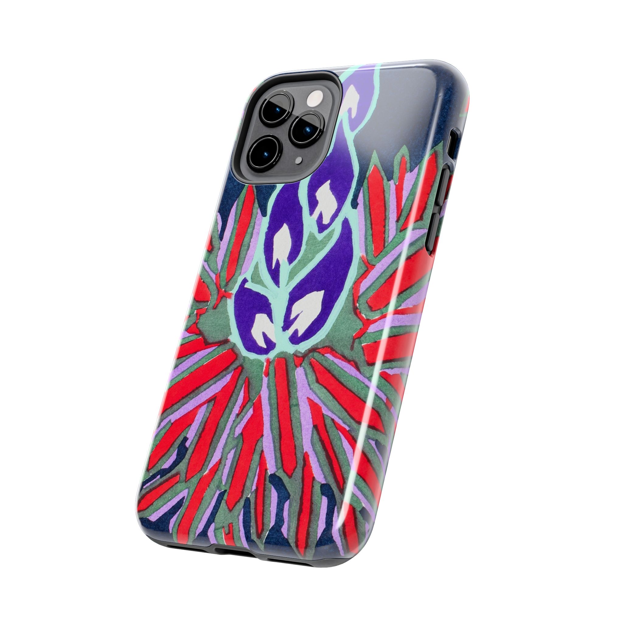 Red & Pink Abstract Phone Case - Image 7