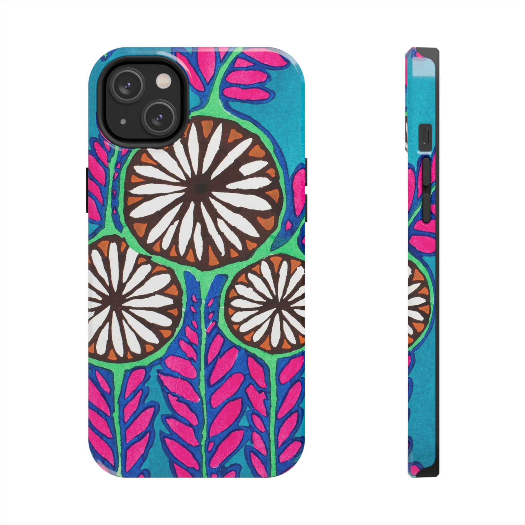 3 Abstract Flowers Phone Case - Image 51