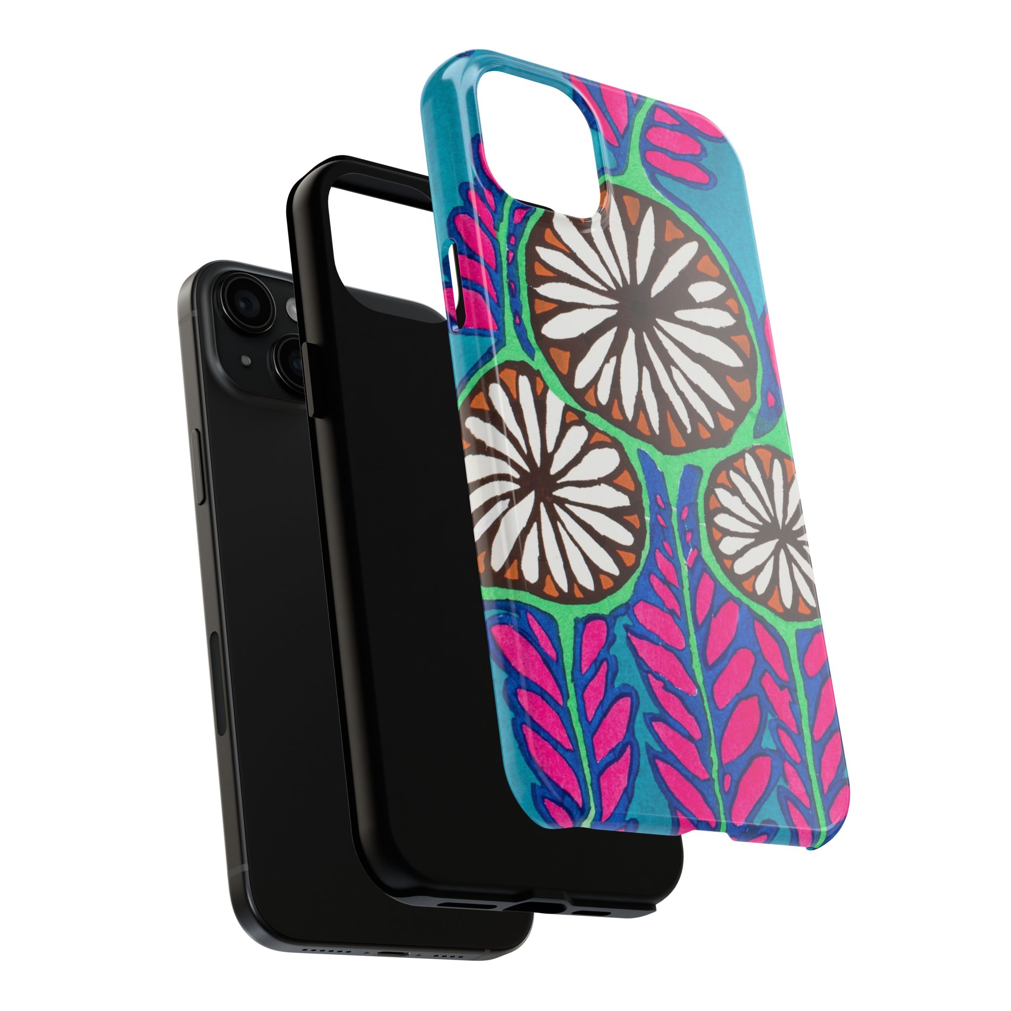 3 Abstract Flowers Phone Case - Image 64