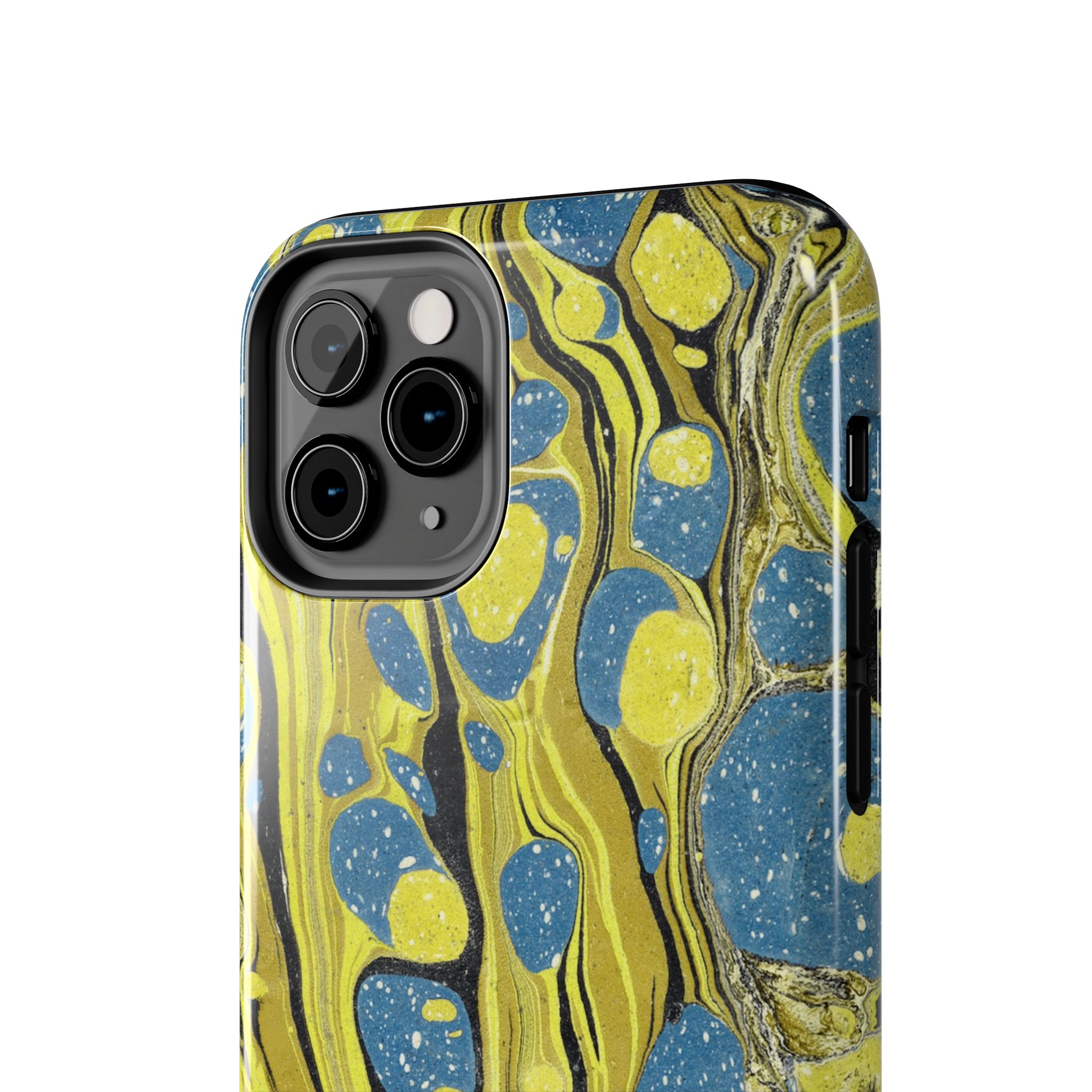 Marbled Phone Case - Citrine and Blue - Image 8
