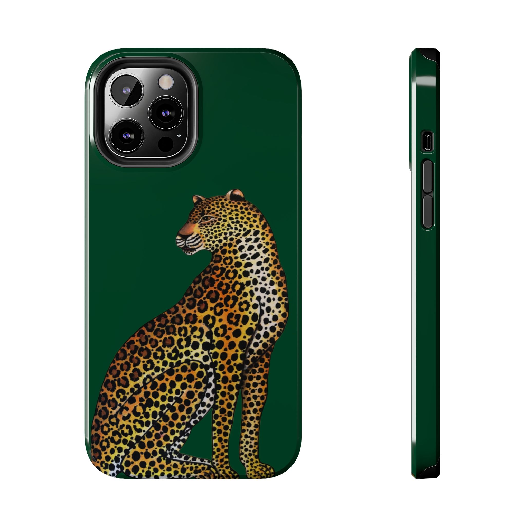 Leopard Phone Case - Racing Green - Image 25