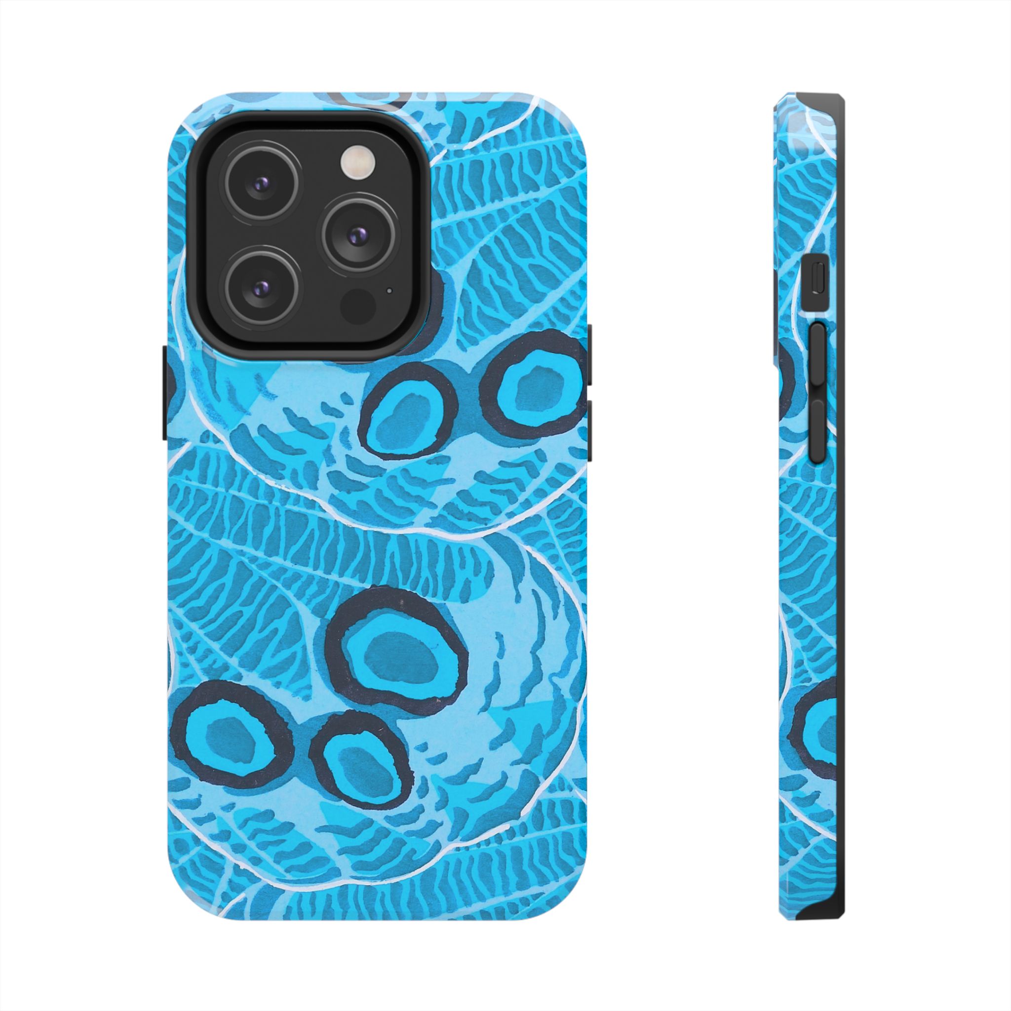 Abstract Spider Web Phone Case - Blue - Image 47