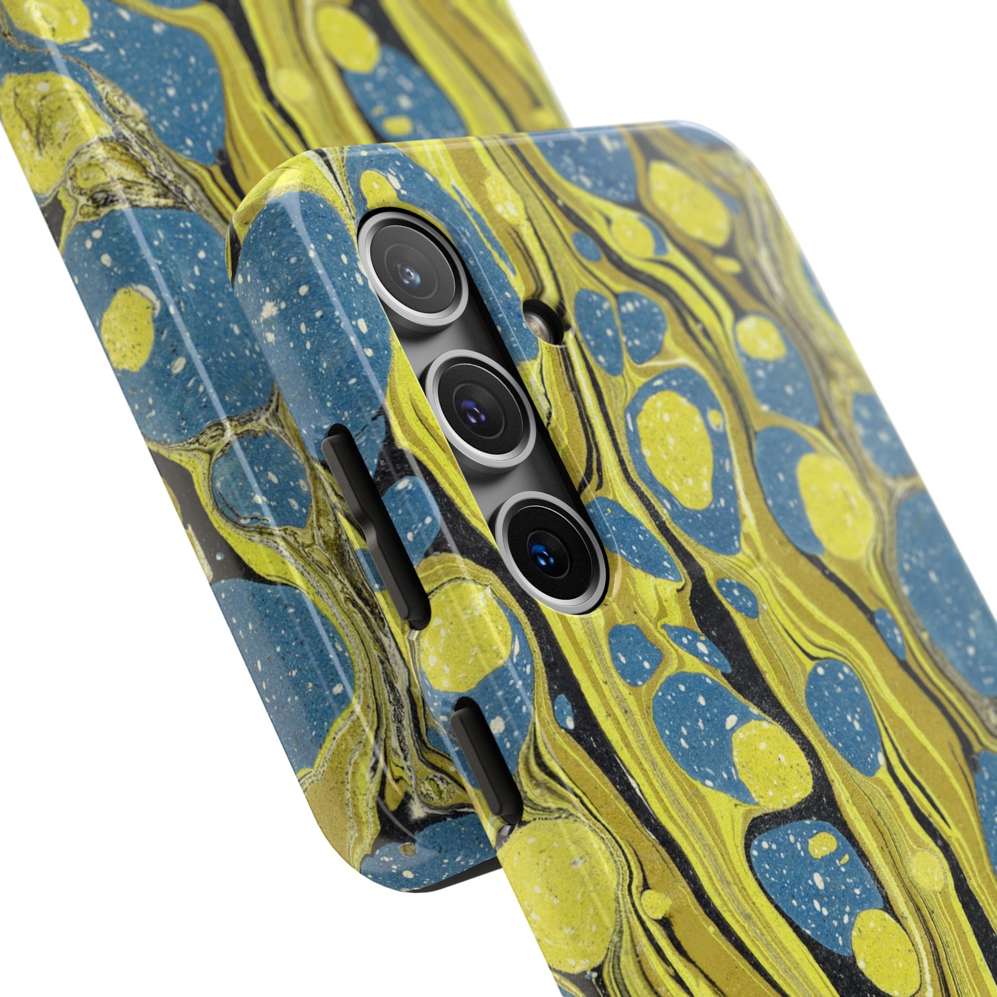 Marbled Phone Case - Citrine and Blue - Image 82
