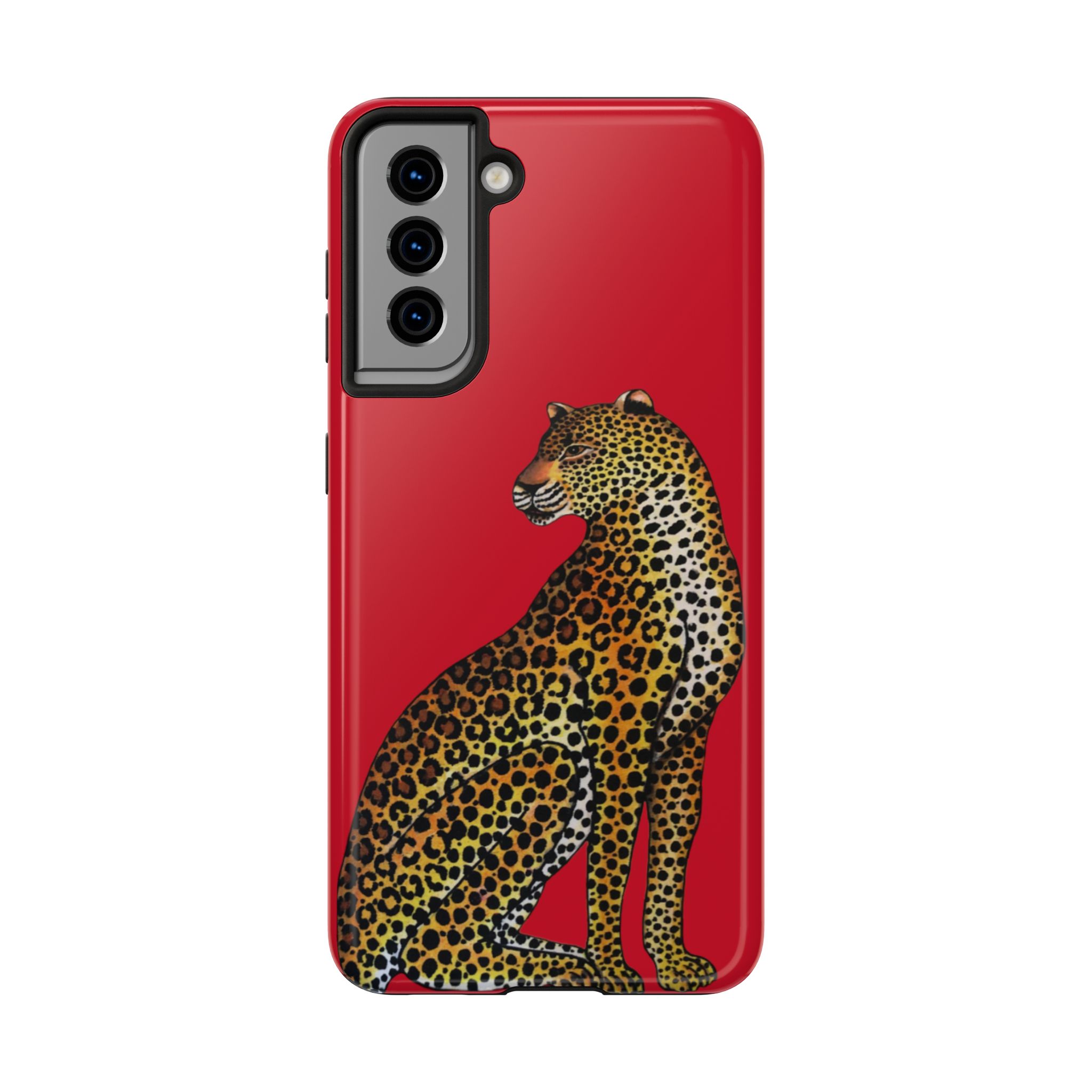 Leopard Phone Case - Red - Image 93