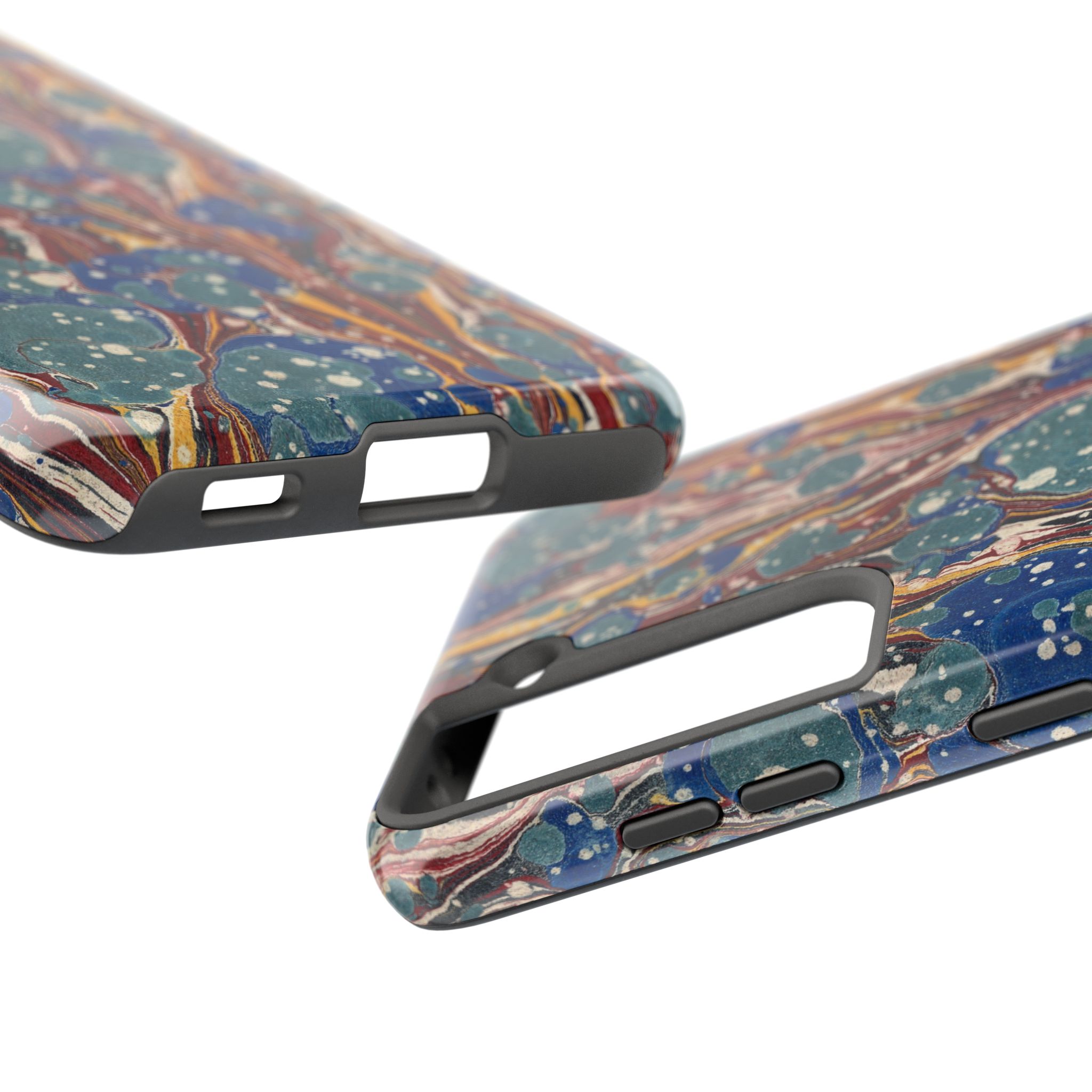 Marbled Phone Case - Dusty Blue & Rust - Image 95
