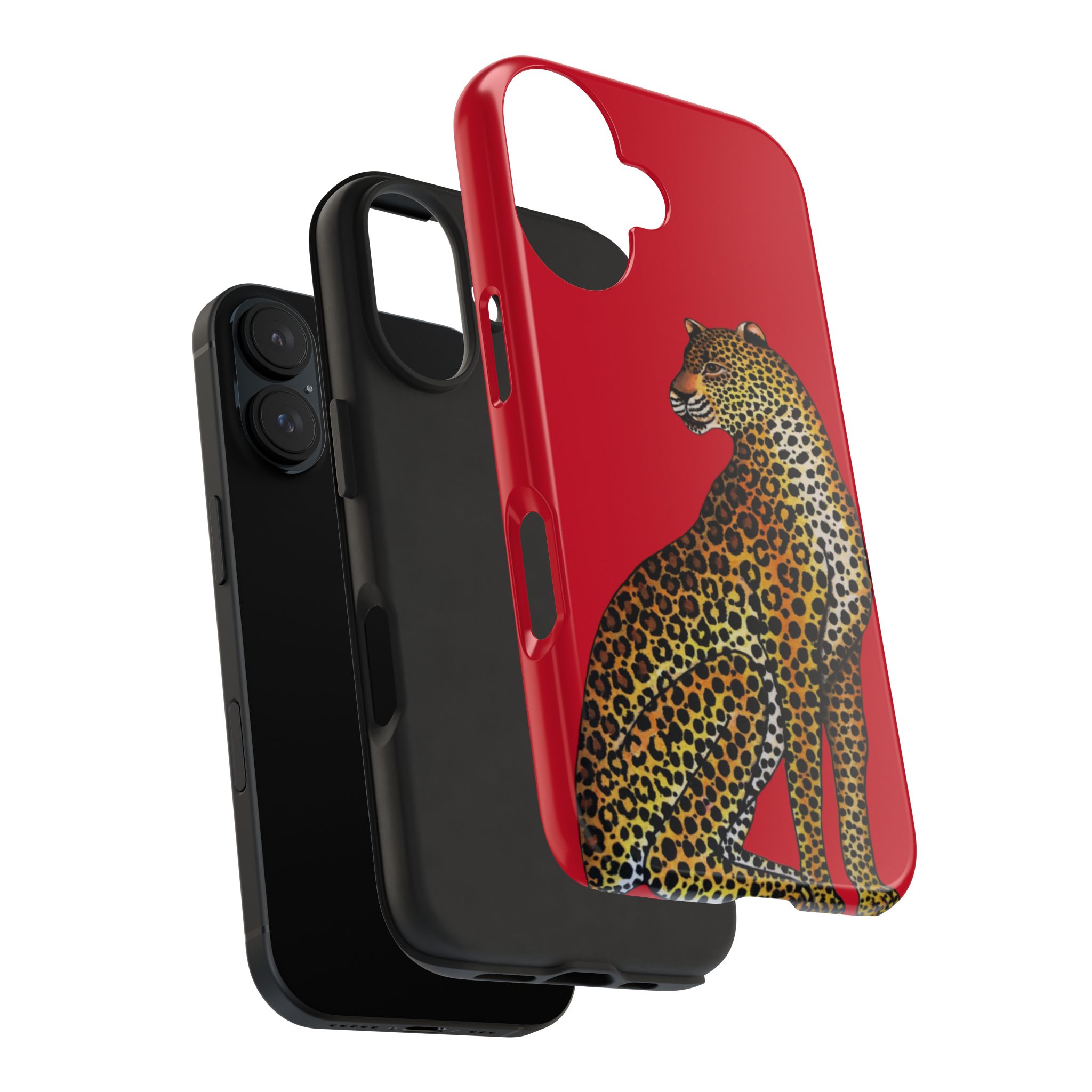 Leopard Phone Case - Red - Image 77