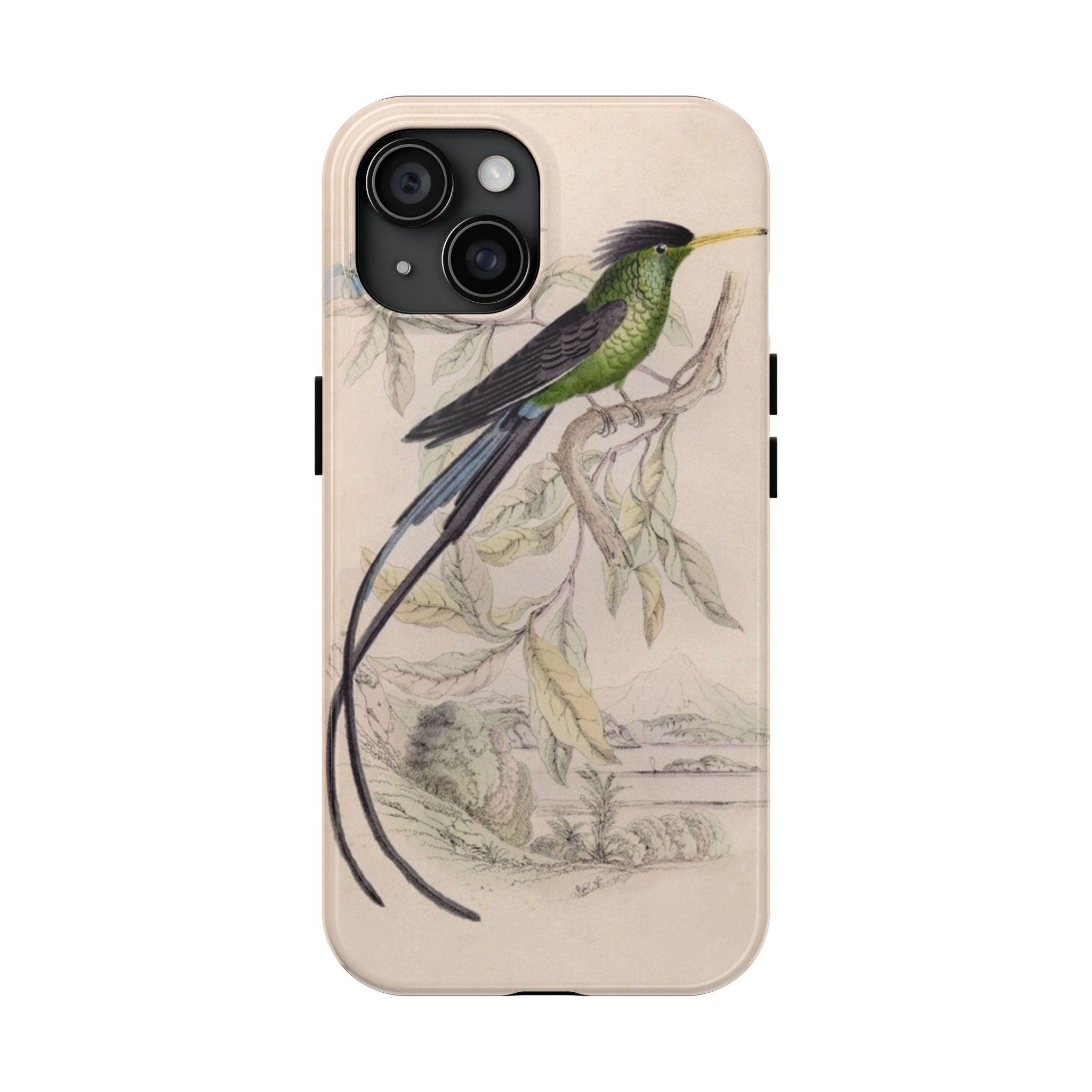 Black Capped Hummingbird Phone Case - Image 45