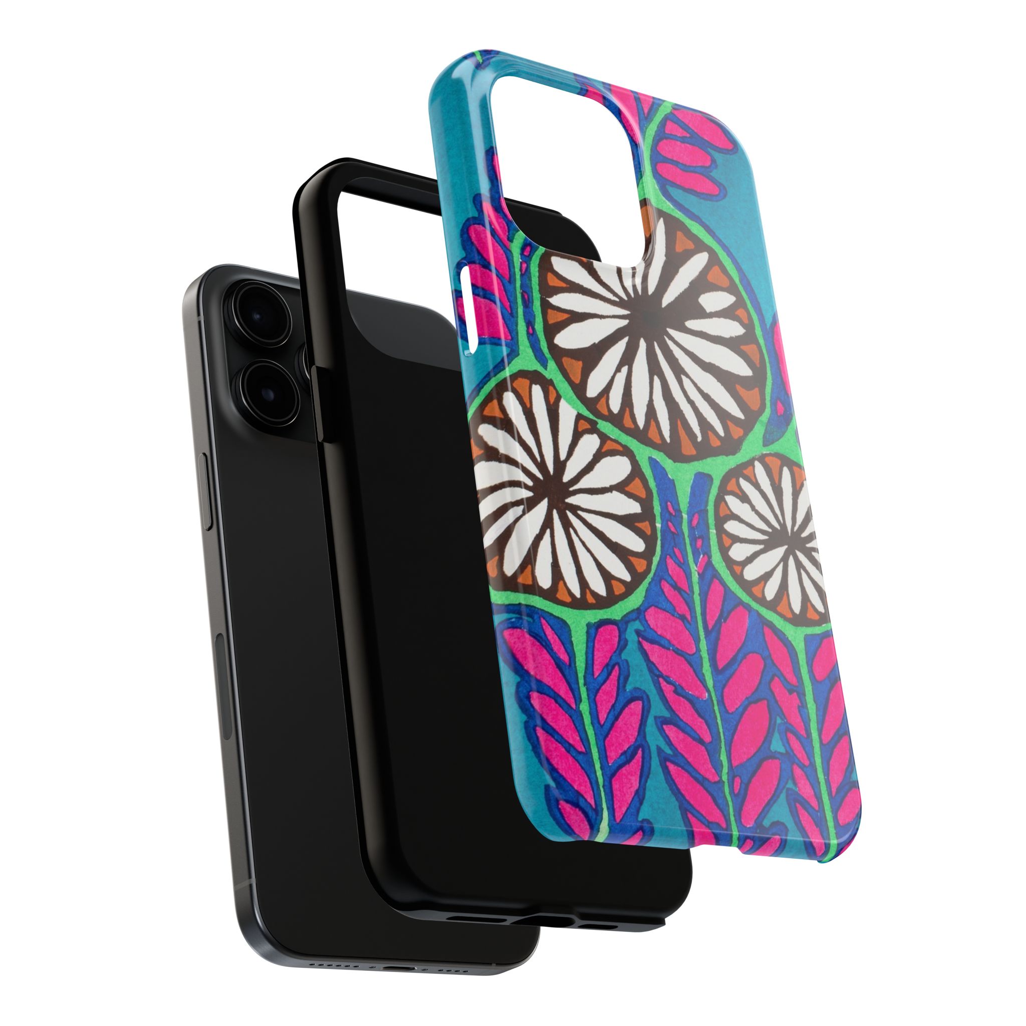 3 Abstract Flowers Phone Case - Image 68
