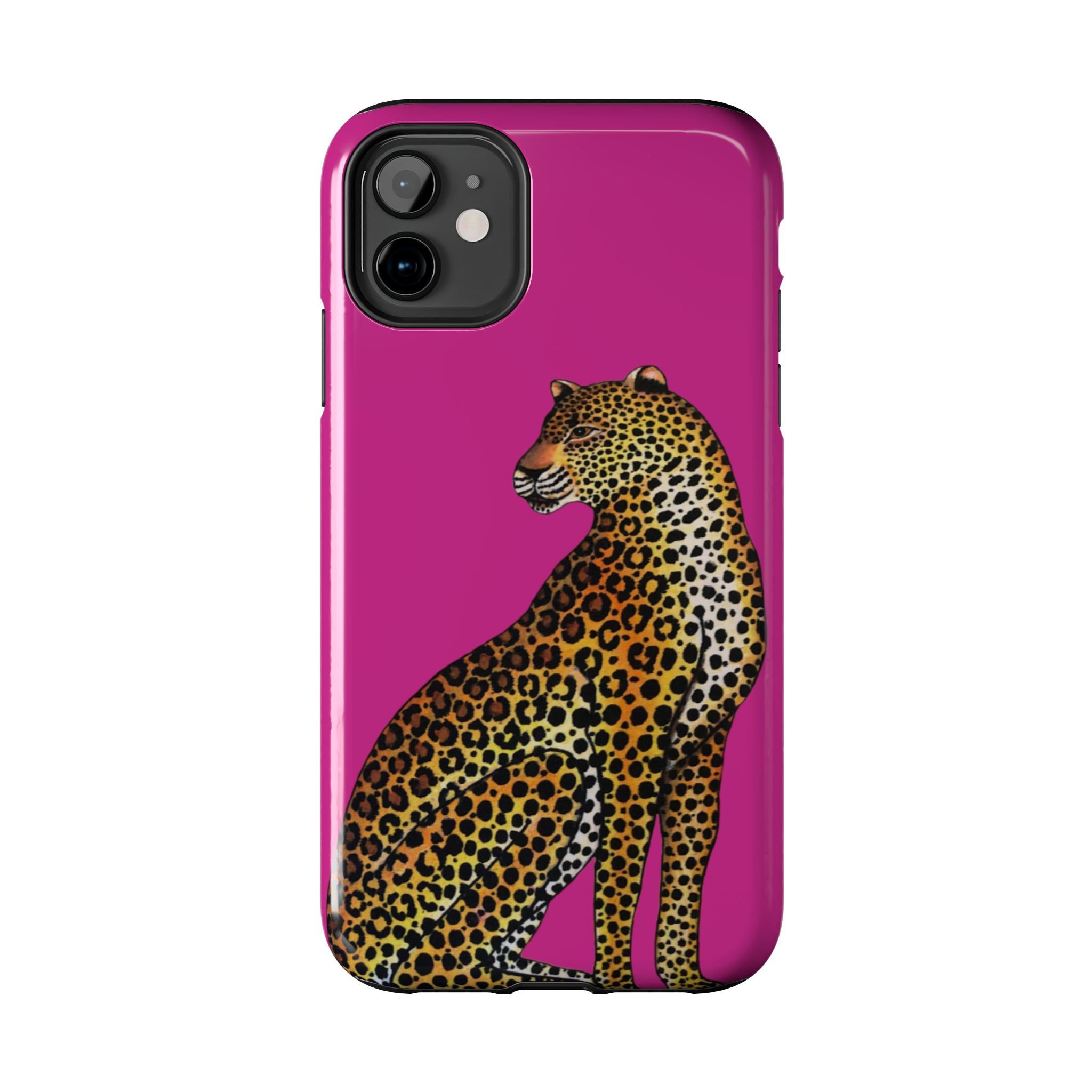 Leopard Phone Case - Fuchsia - Image 2