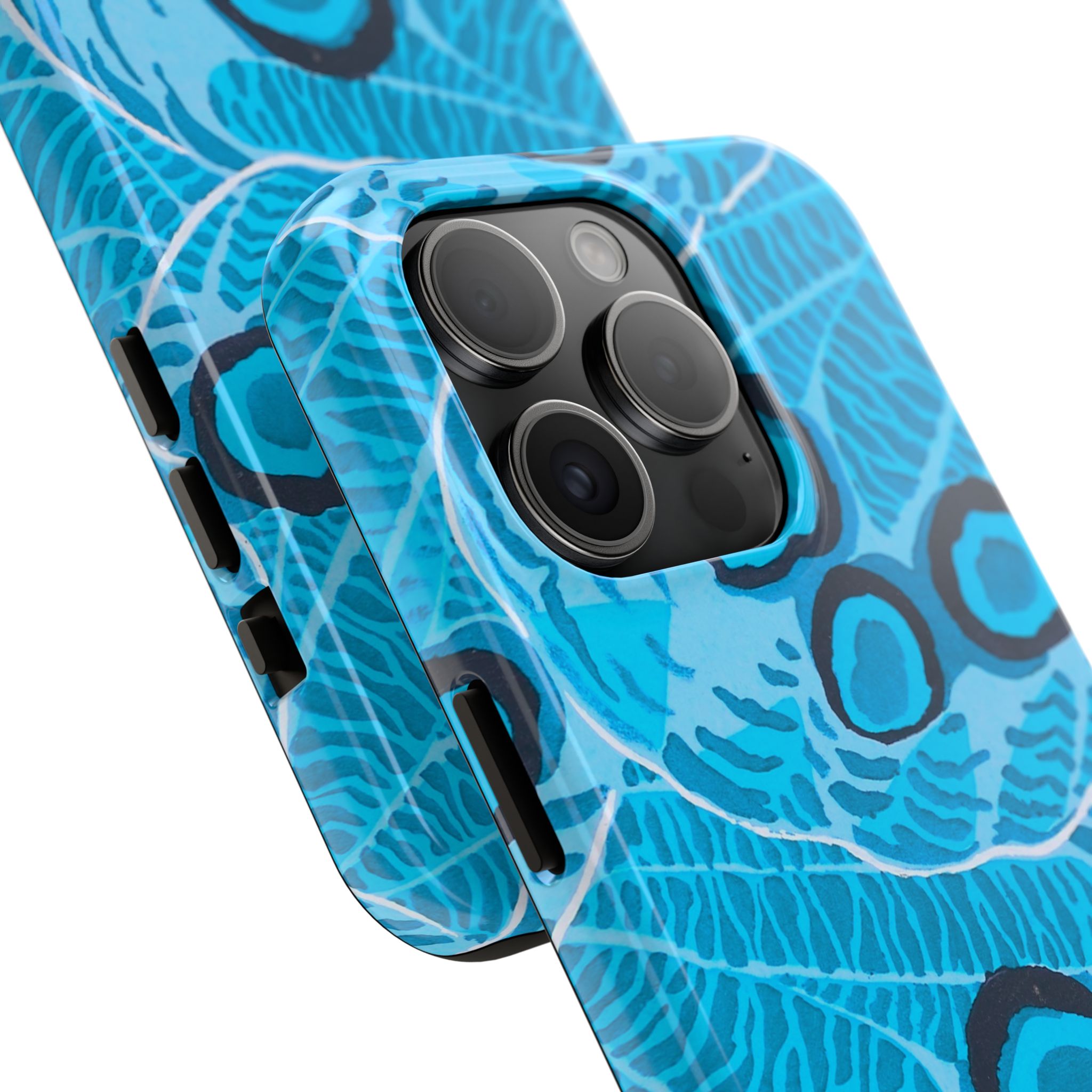 Abstract Spider Web Phone Case - Blue - Image 58