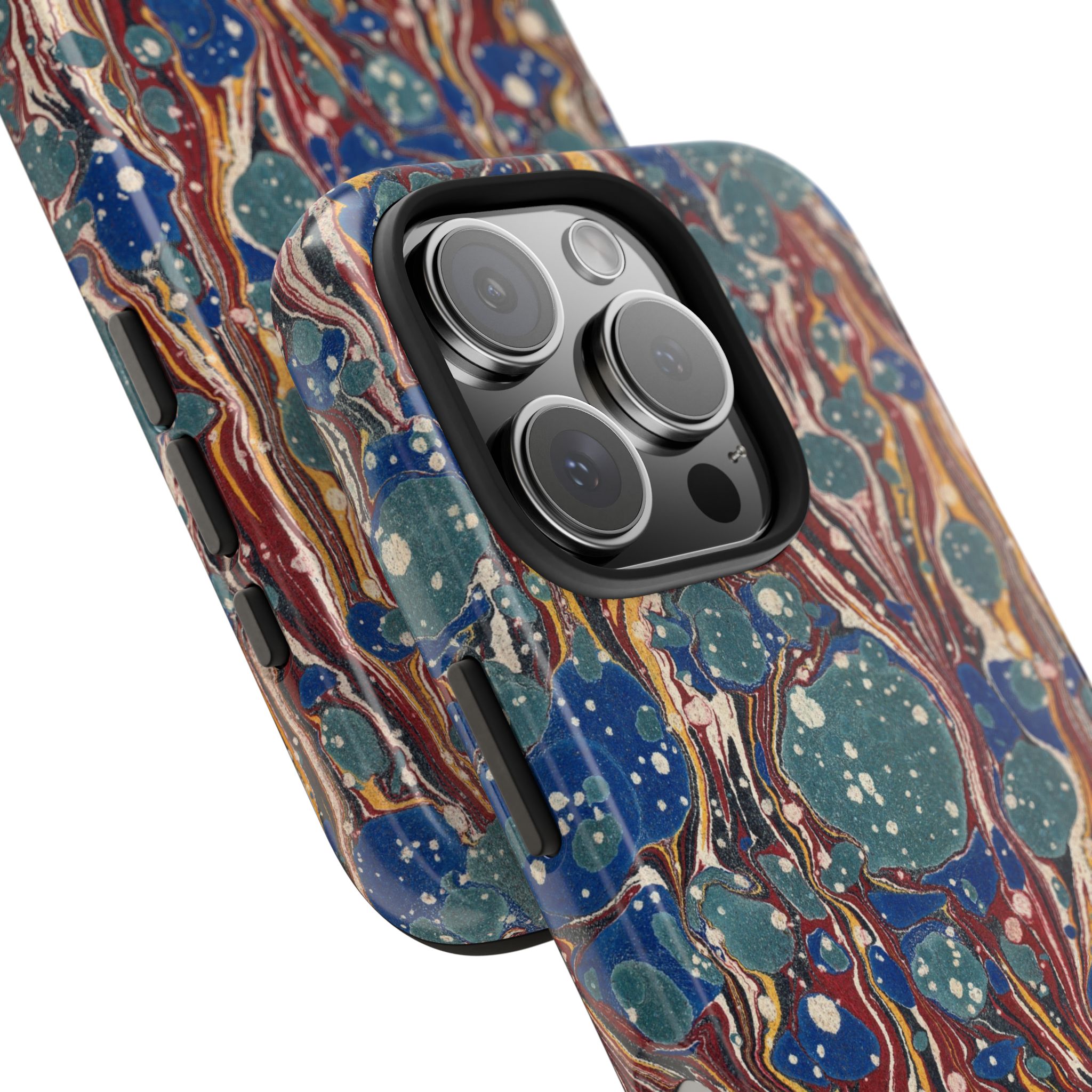 Marbled Phone Case - Dusty Blue & Rust - Image 70