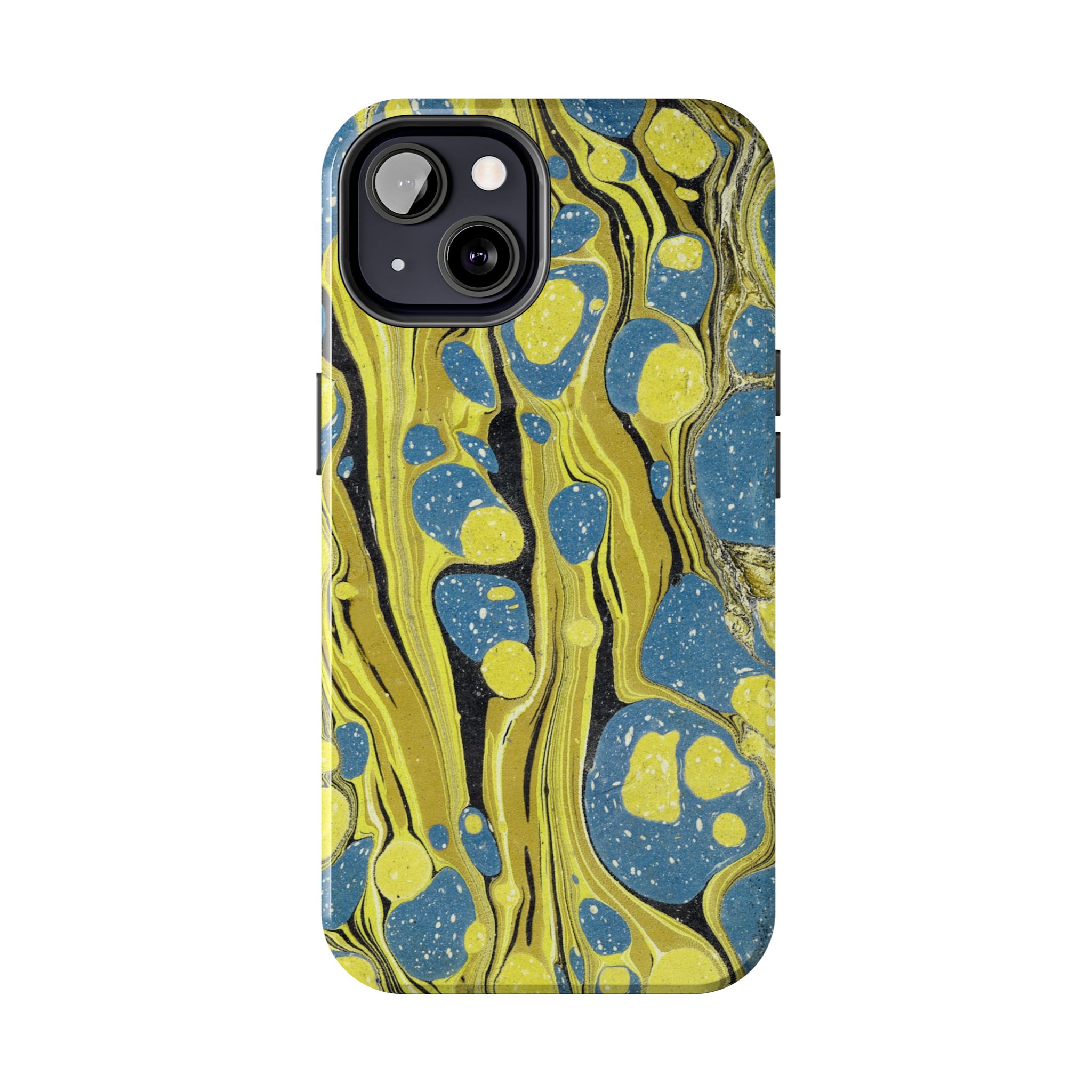 Marbled Phone Case - Citrine and Blue - Image 30