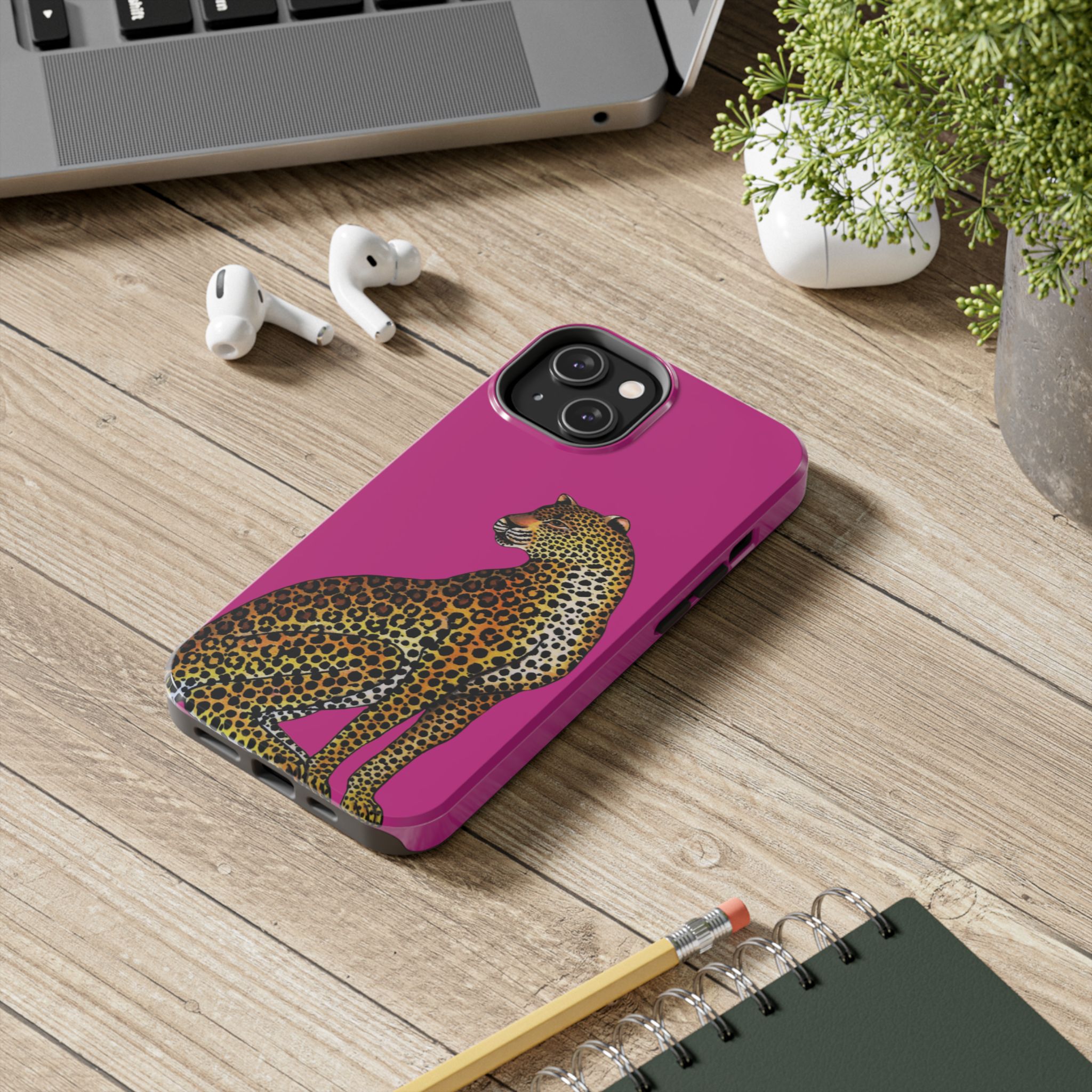 Leopard Phone Case - Fuchsia - Image 46