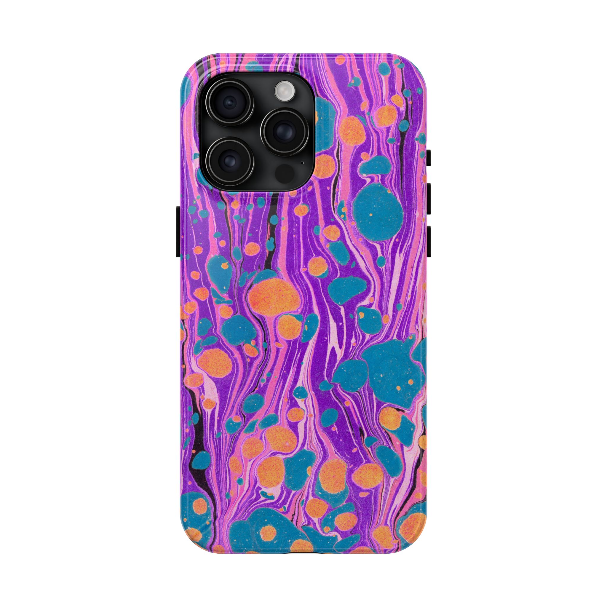 Marbled Phone Case - Purple, Orange & Blue - Image 65