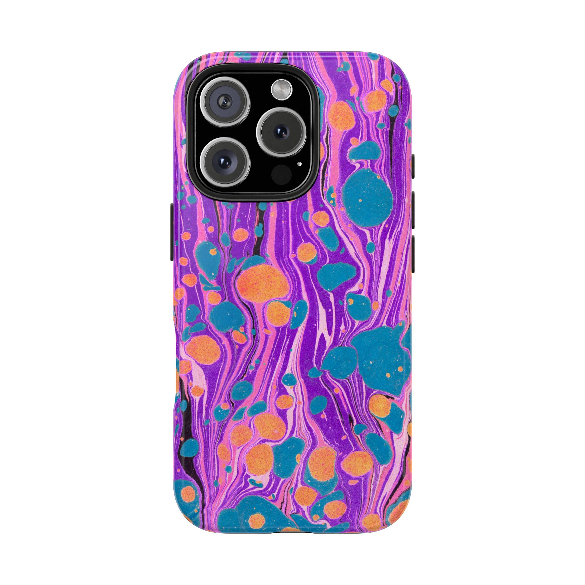 Marbled Phone Case - Purple, Orange & Blue - Image 69