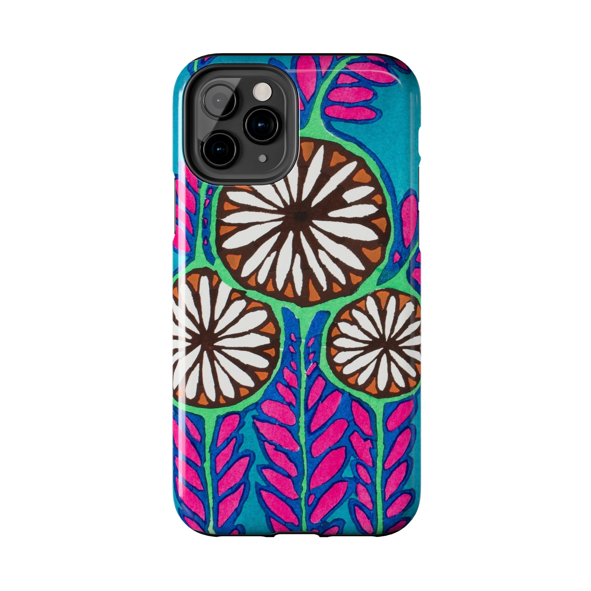 3 Abstract Flowers Phone Case - Image 6