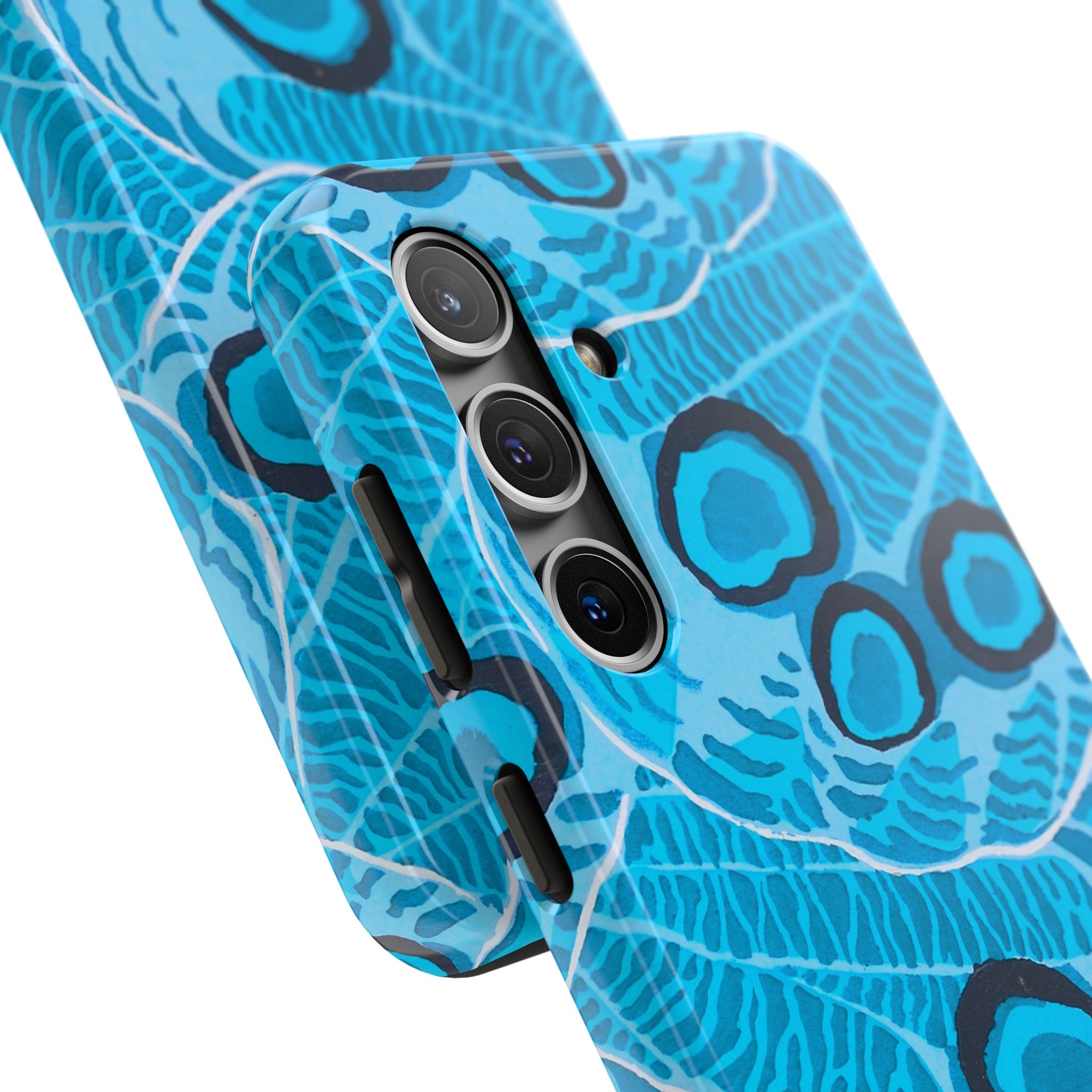 Abstract Spider Web Phone Case - Blue - Image 82