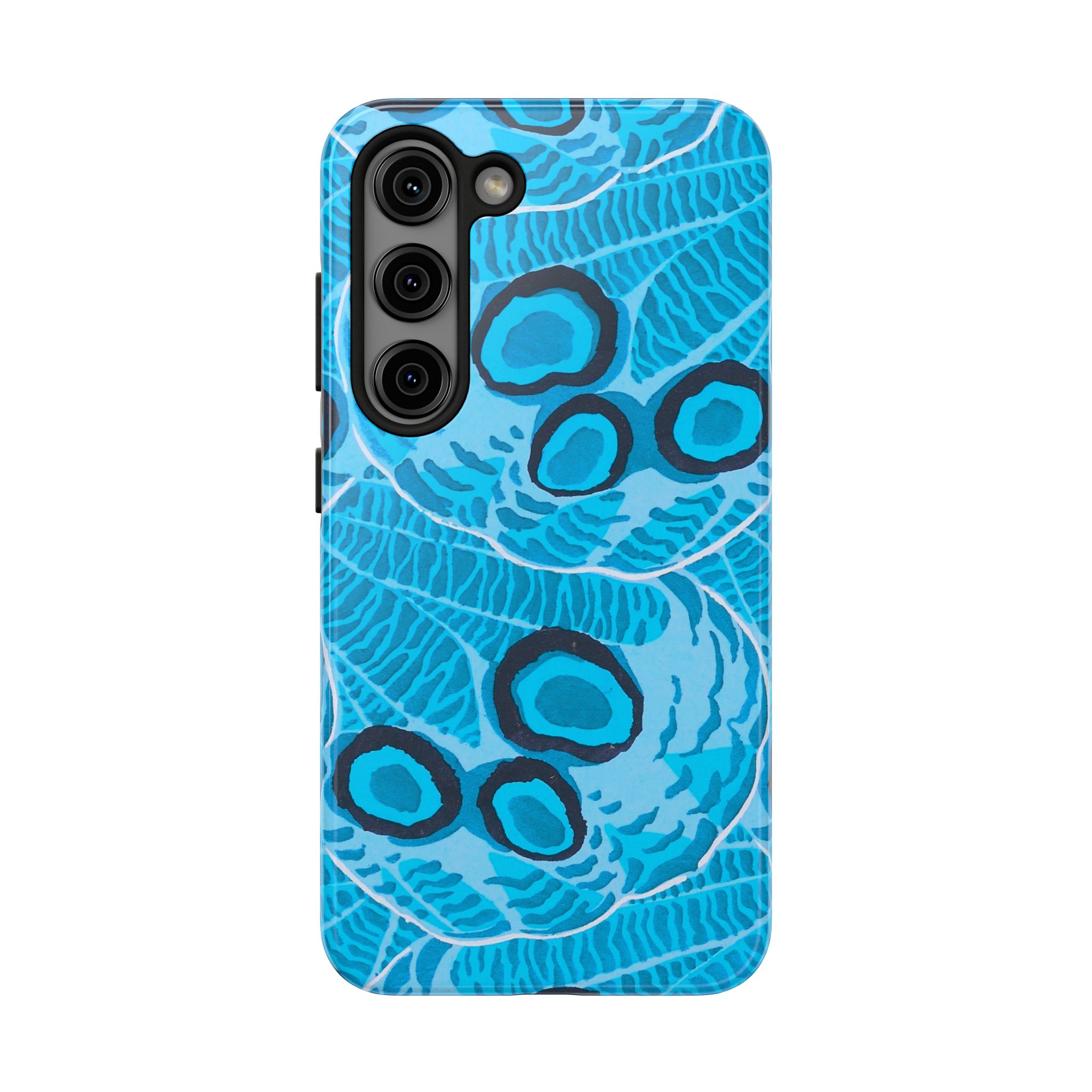 Abstract Spider Web Phone Case - Blue - Image 85