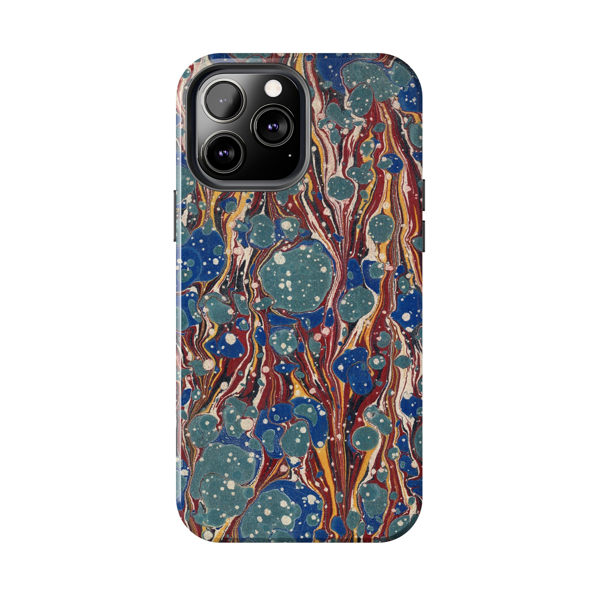 Marbled Phone Case - Dusty Blue & Rust - Image 42